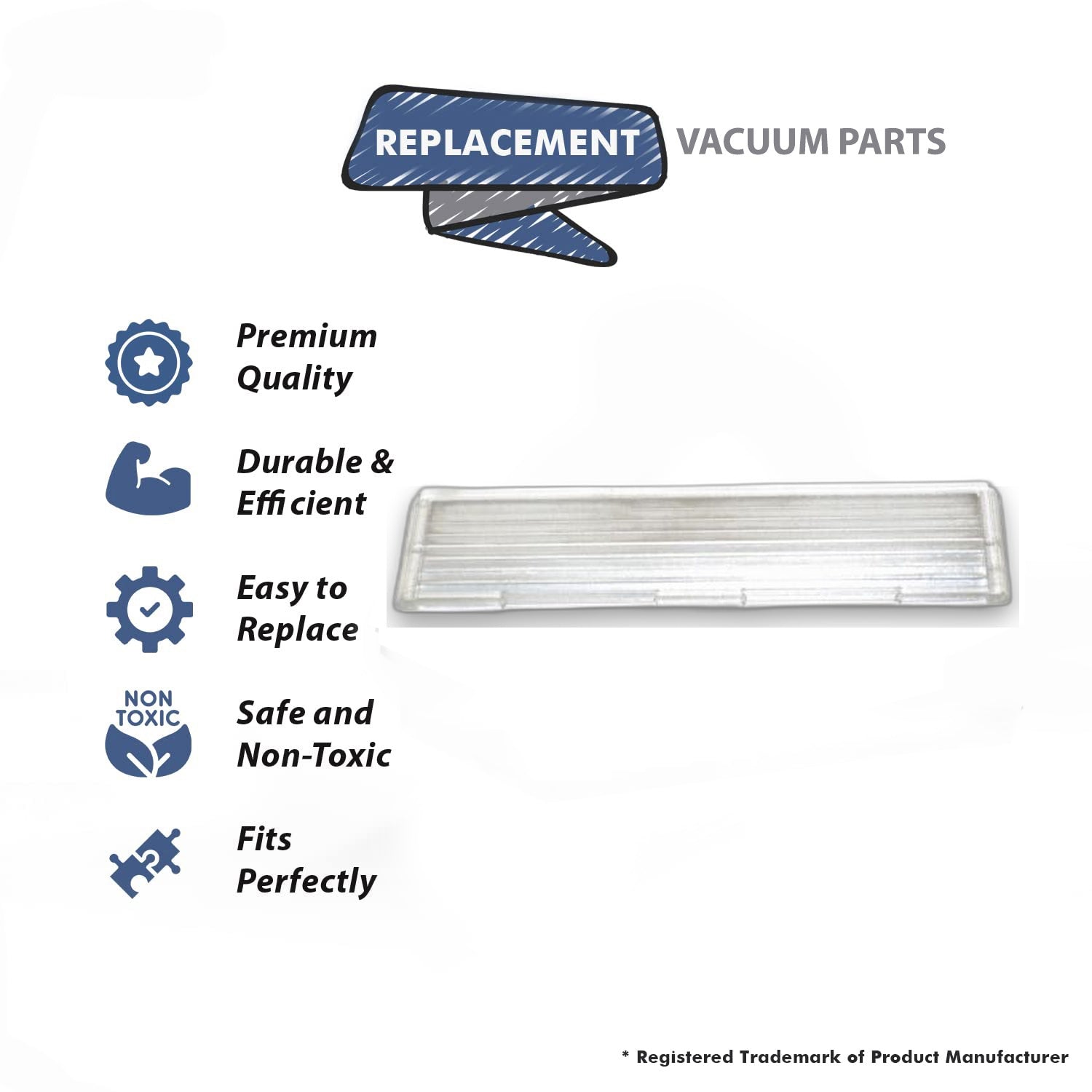 Topvacuumparts Replacement Part For Filter Queen 88 Power Nozzle Vacuum Cleaner Lense # compare to part 1229000100