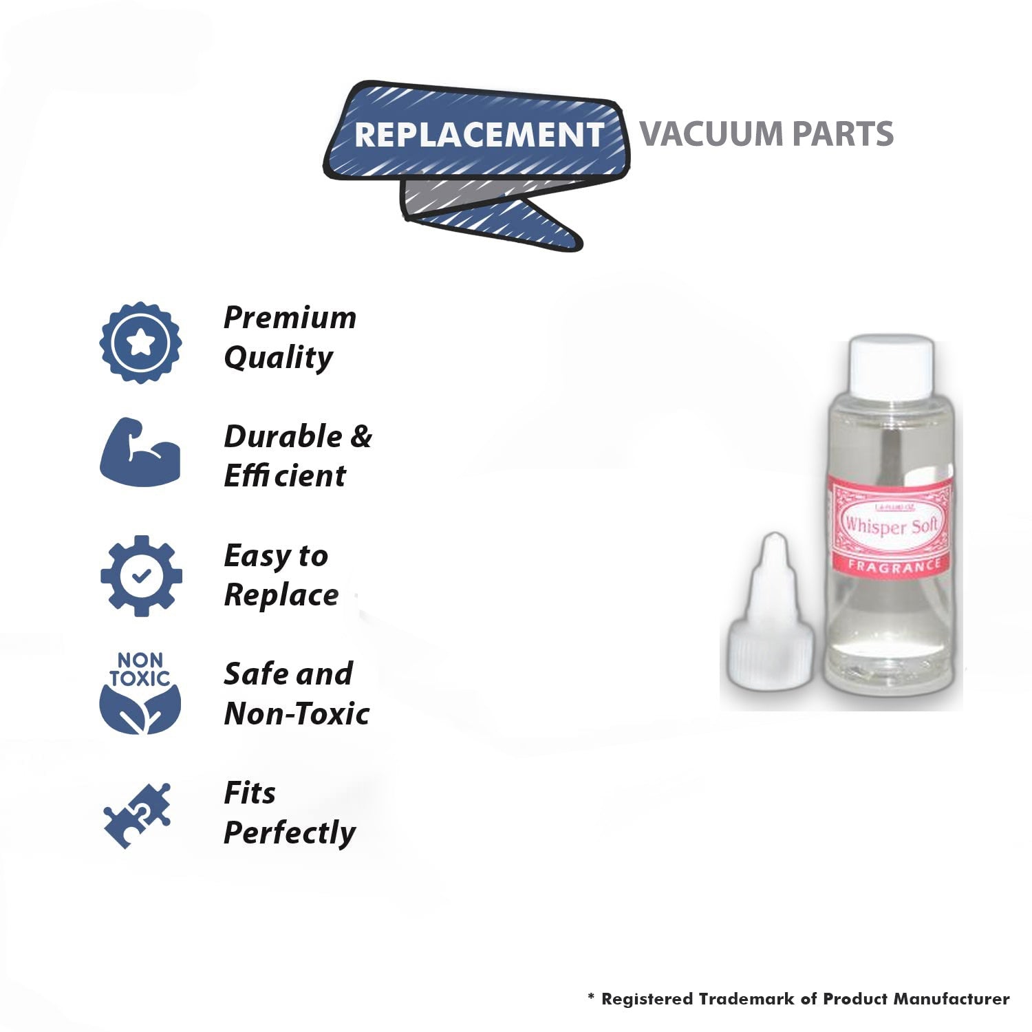 Topvacuumparts Replacement Part For fragrances ltd Vacuum Cleaner Oil Base Whisper Soft fragrance # Compare To Part WHISPERSOFT
