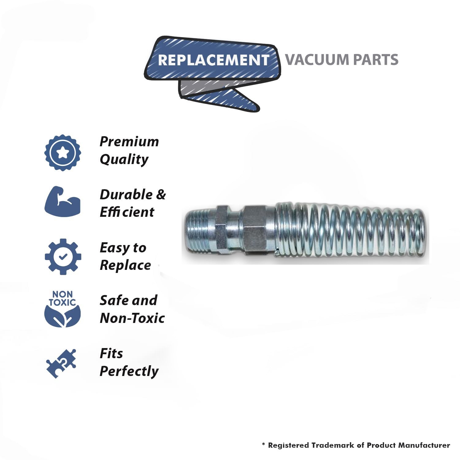 Topvacuumparts Replacement For Fit All Vacuum Cleaner Large Metal Strain Relief # Compare to Part SR42