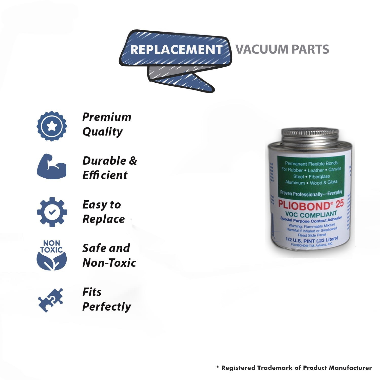 Topvacuumparts Replacement Part For FitAll Replecement for Residental Voc Complaint Pliobond Glue # compare to part PBC25LV