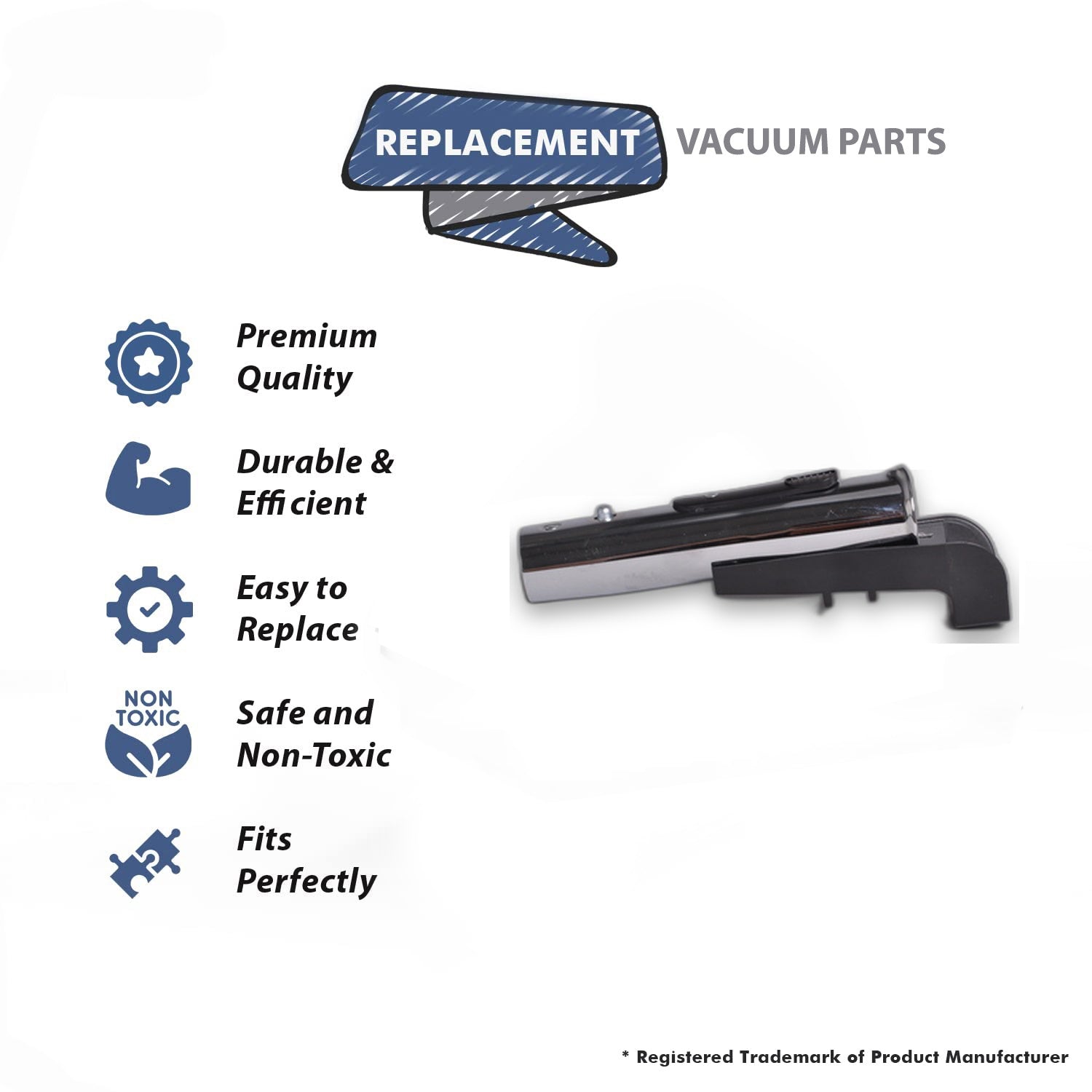 Topvacuumparts Replacement Part For Wessel Werk Turbo Tool Stub Tube Adapter Part # compare to part 12.63844-305