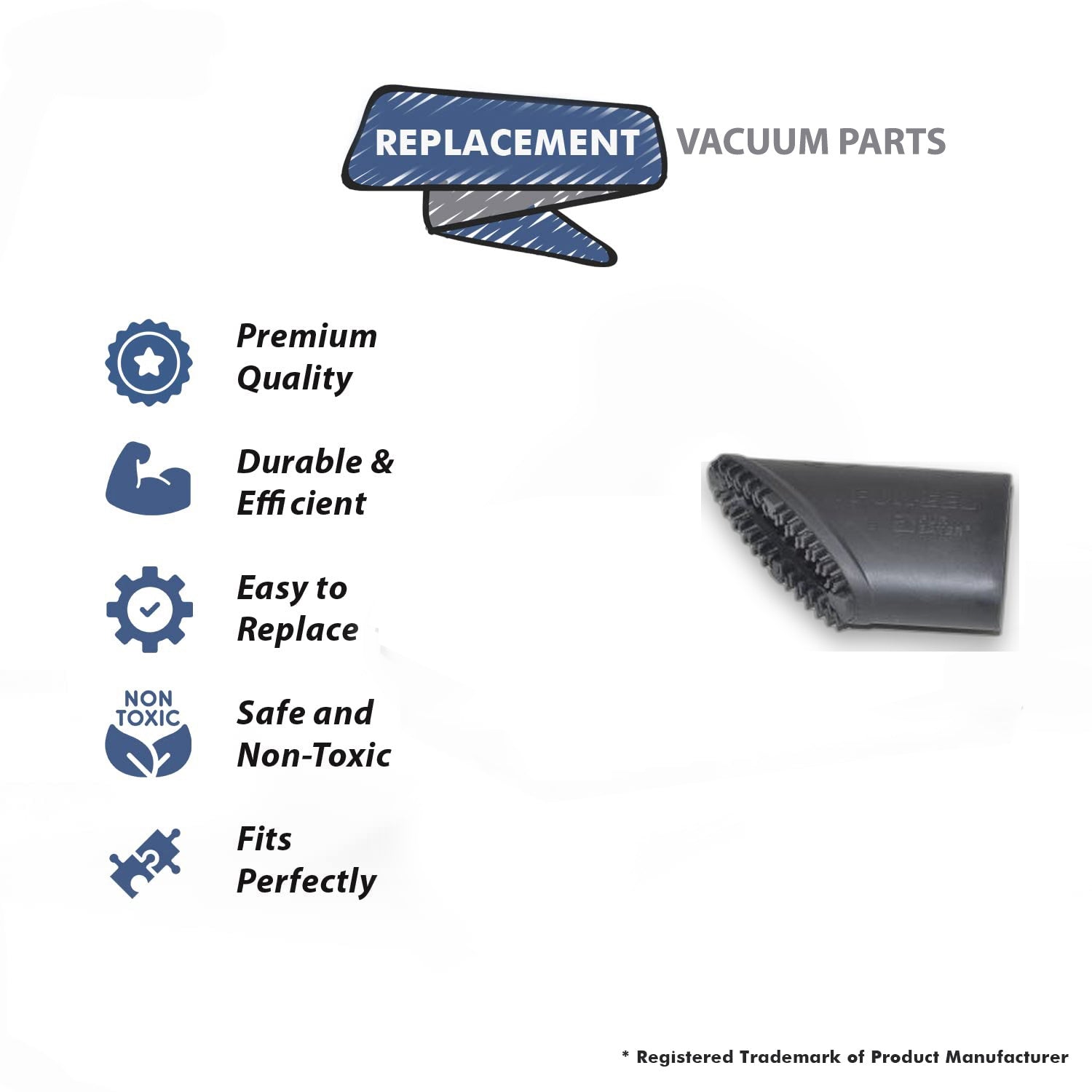Topvacuumparts Replacement Part For Fit All Residential Resedential Vacuum Fur-eel, Pet Tool Refill # compare to part 32-1039-05