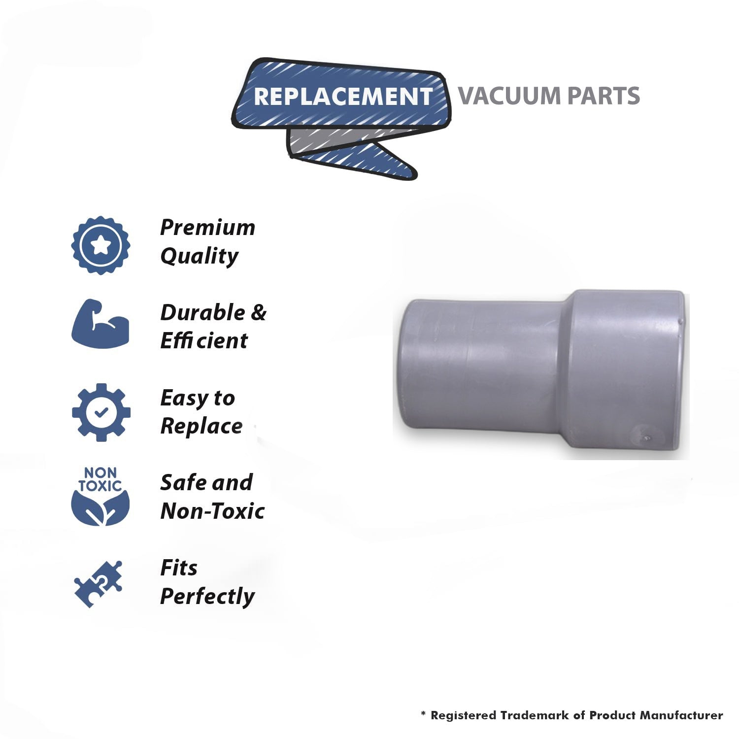 Topvacuumparts Replacement Part For Fit All Vacuum Cleaner 1-1/2