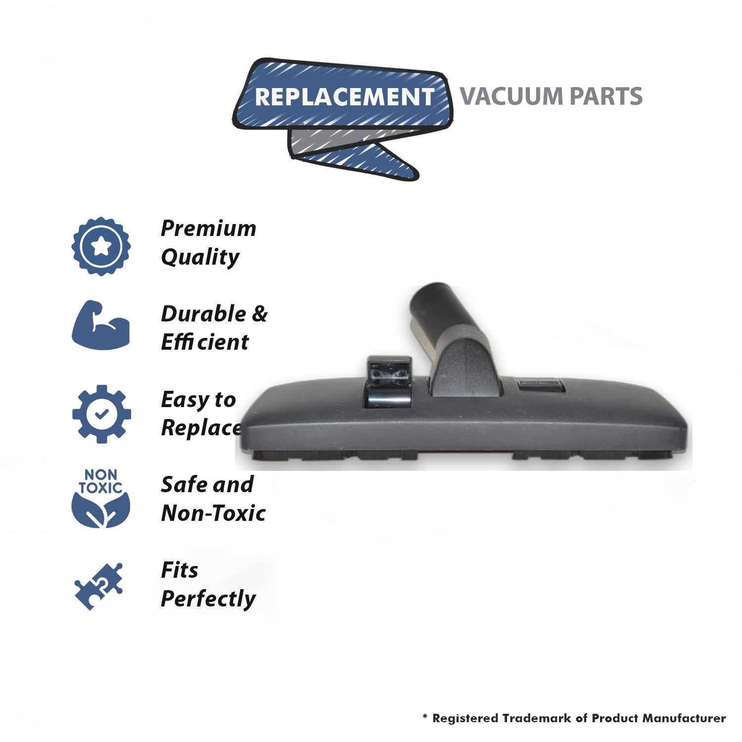 Topvacuumparts Replacement Part For Fit All, Combo Rug Tool Residential 1 1/4