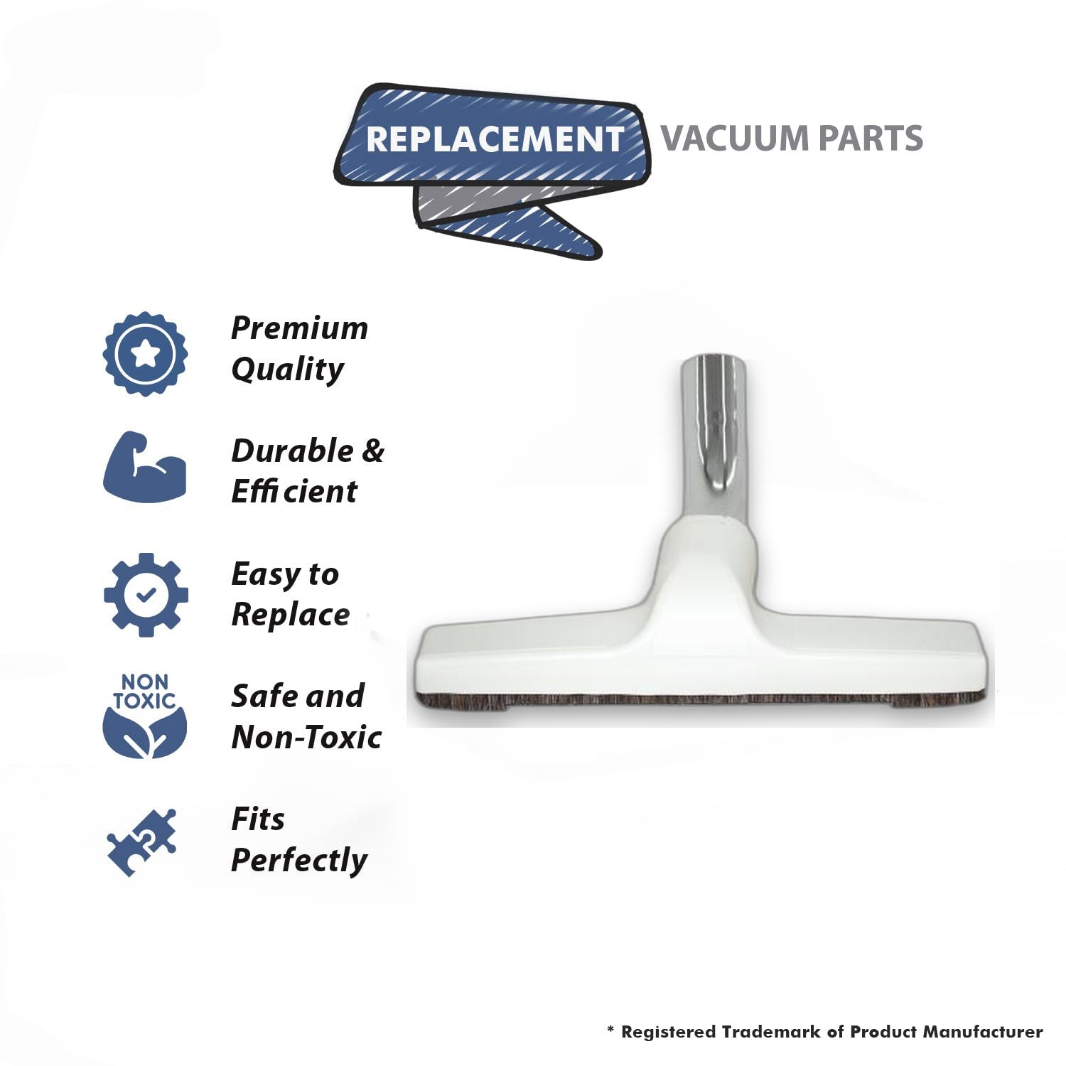 Topvacuumparts Replacement Part For Fit All Vacuum Cleaner Floor Brush With Metal Elbow # Compare to Part 32-1500-91