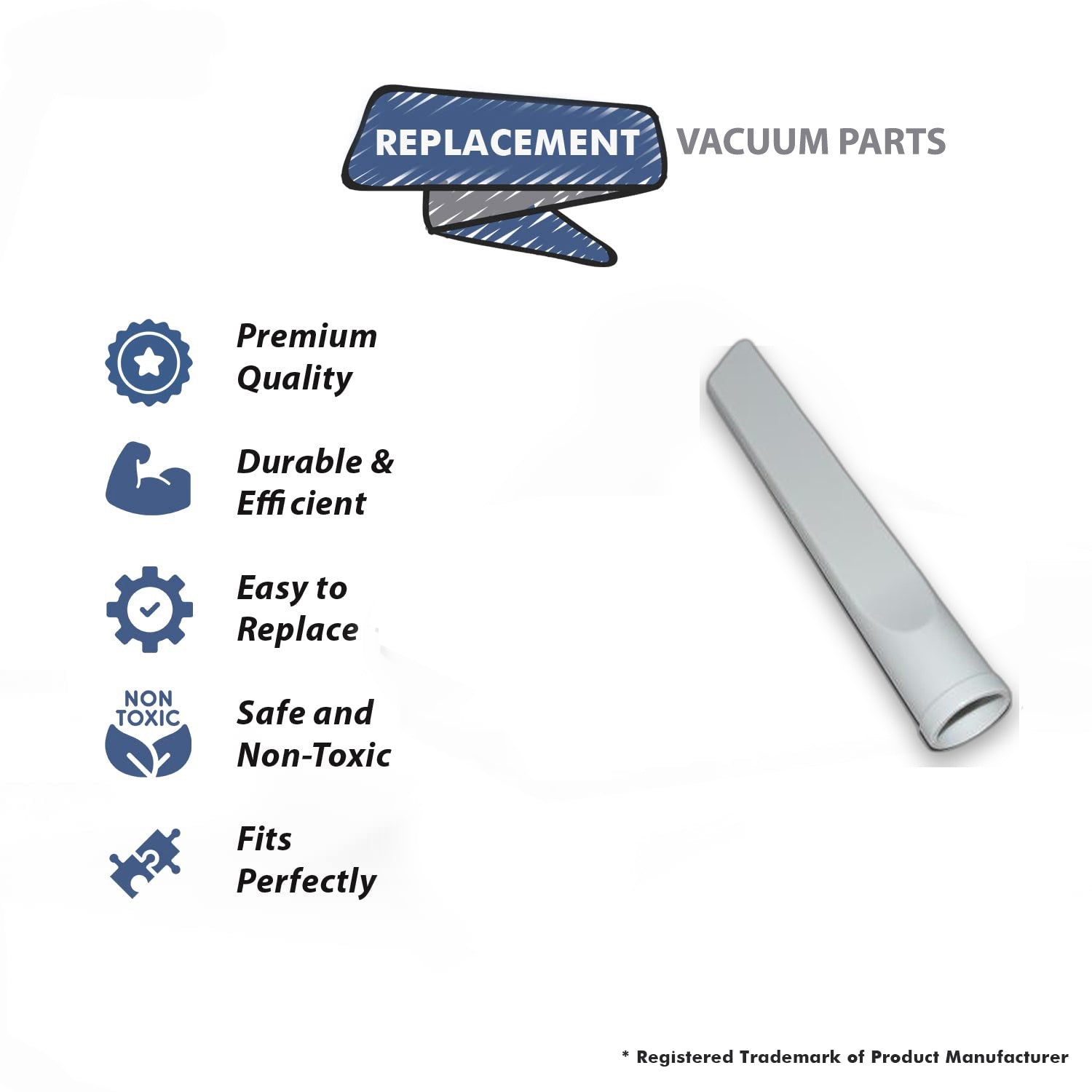 Topvacuumparts Crevice Tool Attachment Replacement for 1-1/4-inch Extension Wands and Hoses