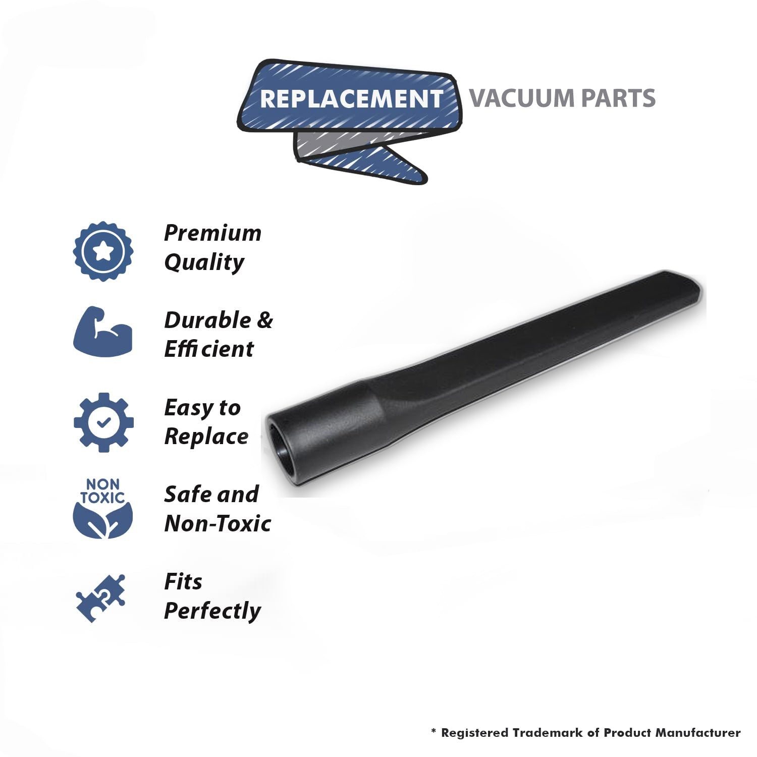 Topvacuumparts Replacement Part For Fit All FD300 Vacuum Cleaner Crevice Tool # compare to part 10.6