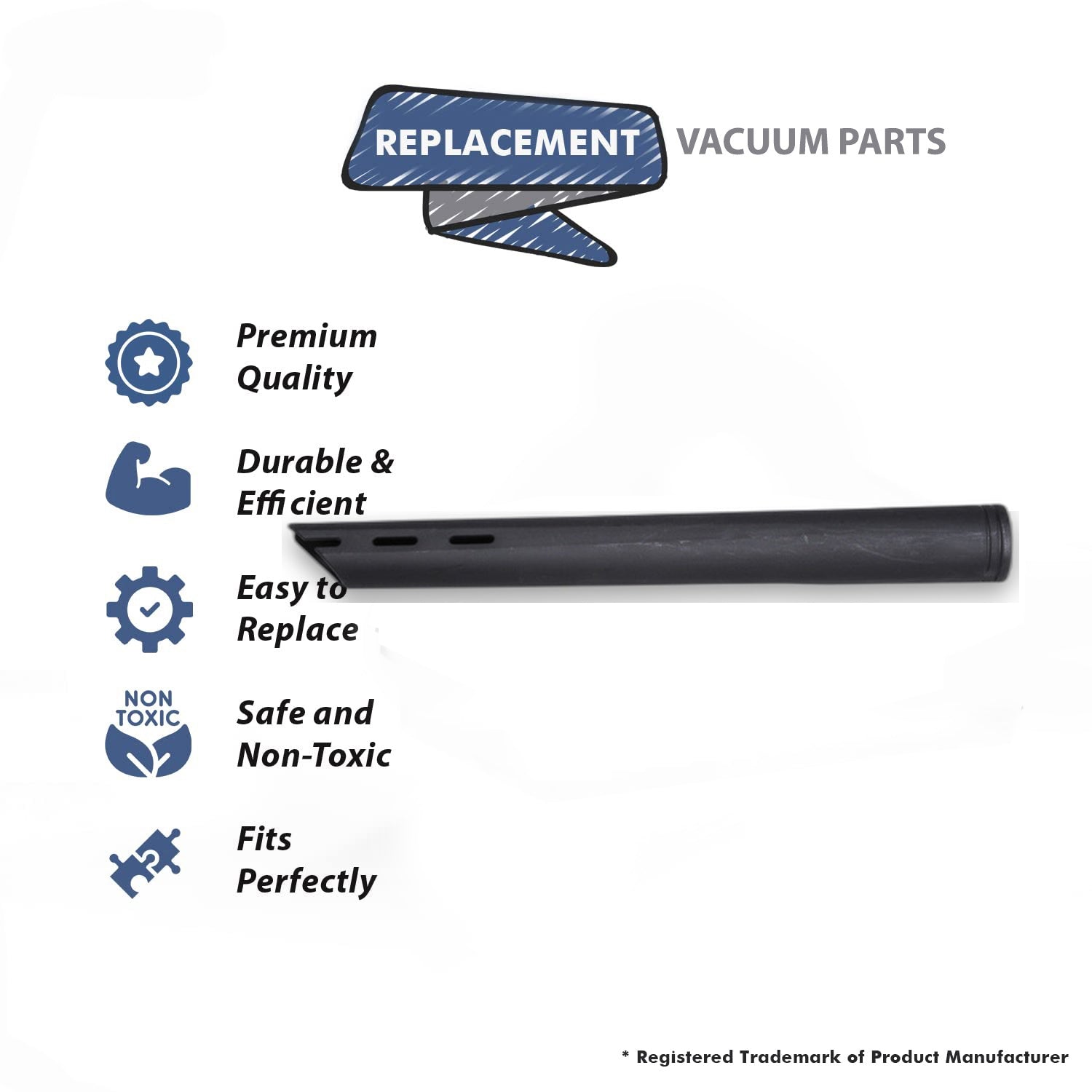 Topvacuumparts Replacement Part For Fit All, Residential Vacuum Black 13Inch, 2 Crevice Tool # compare to part 34817-125