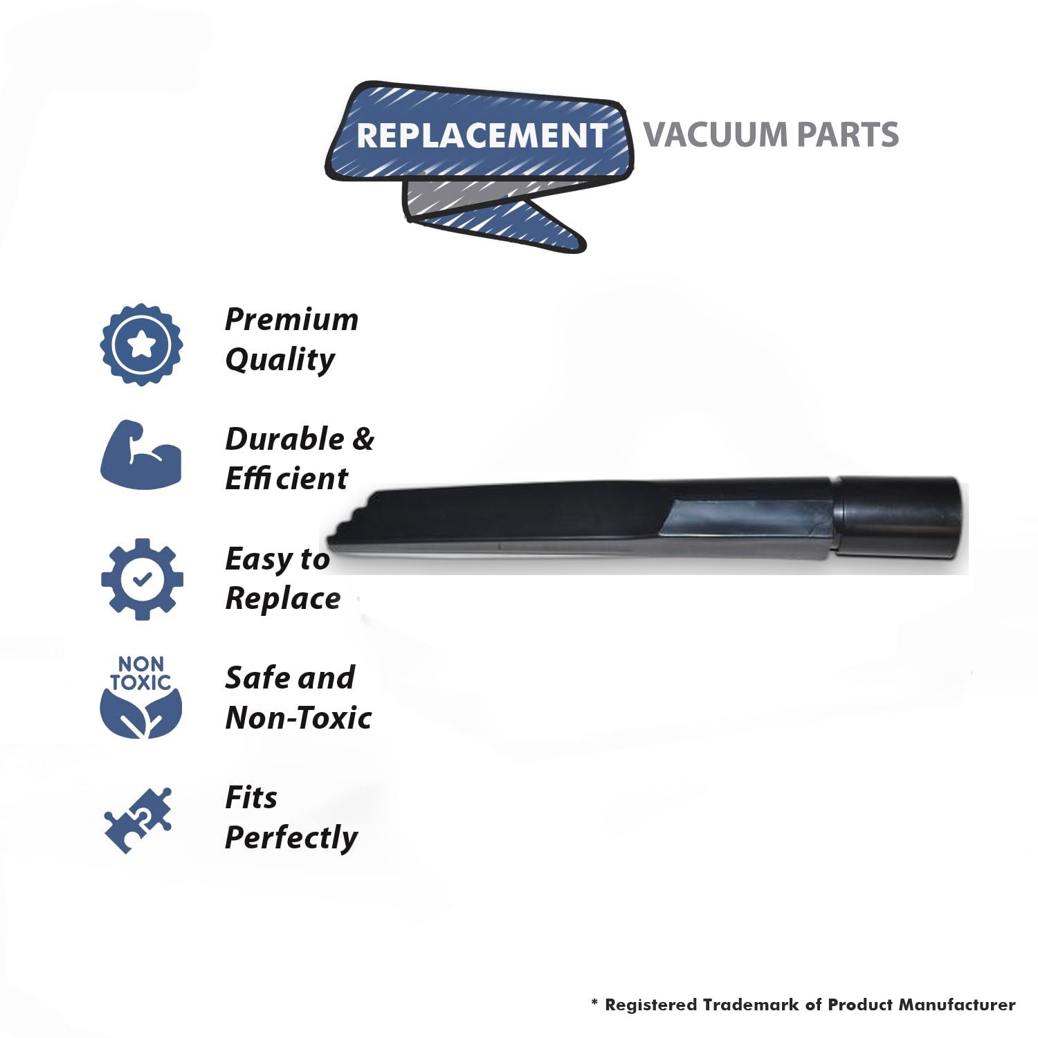 Topvacuumparts Replacement Miele, Bosch 32-1834-02T Canister Vacuum 35MM wide Crevice Tool (1 Tool)