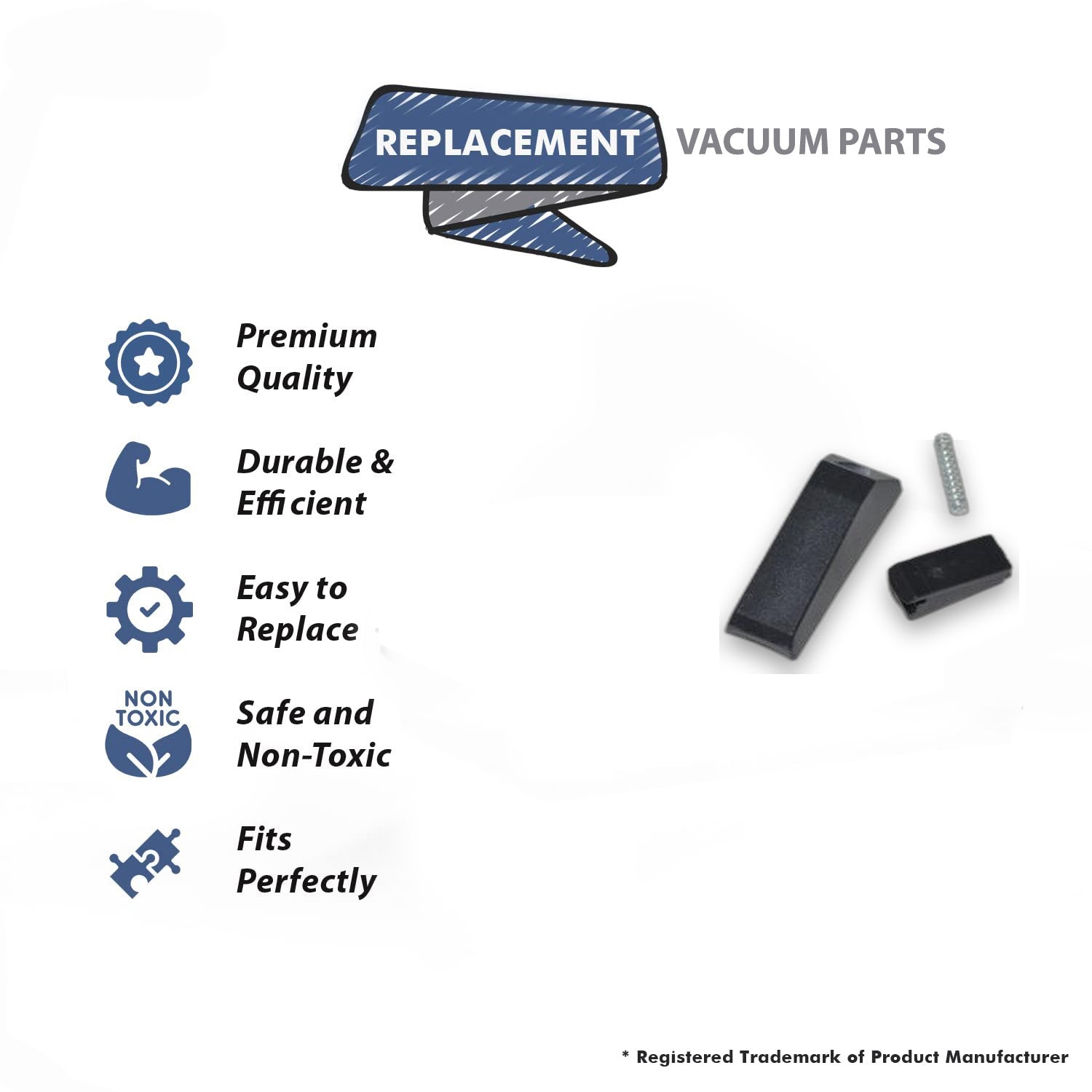 Topvacuumparts Replacement Part For Compact, Tristar Vacuum Cleaner Integrated Wand Slide Type Repair Kit # compare to part IN-SL-MI-01