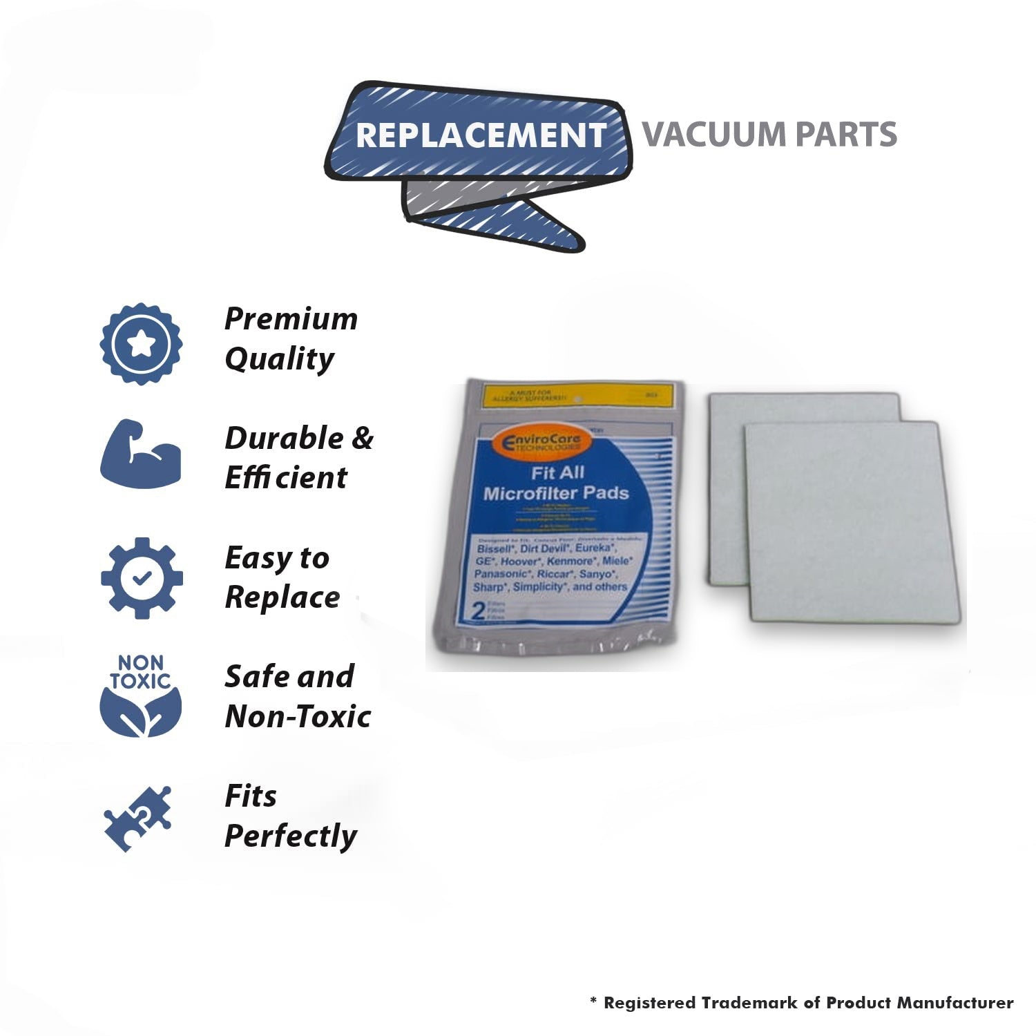 Topvacuumparts Replacement Part For Fit All 3Ply 7' X 8' Media Vacuum Cleaner Filter\
