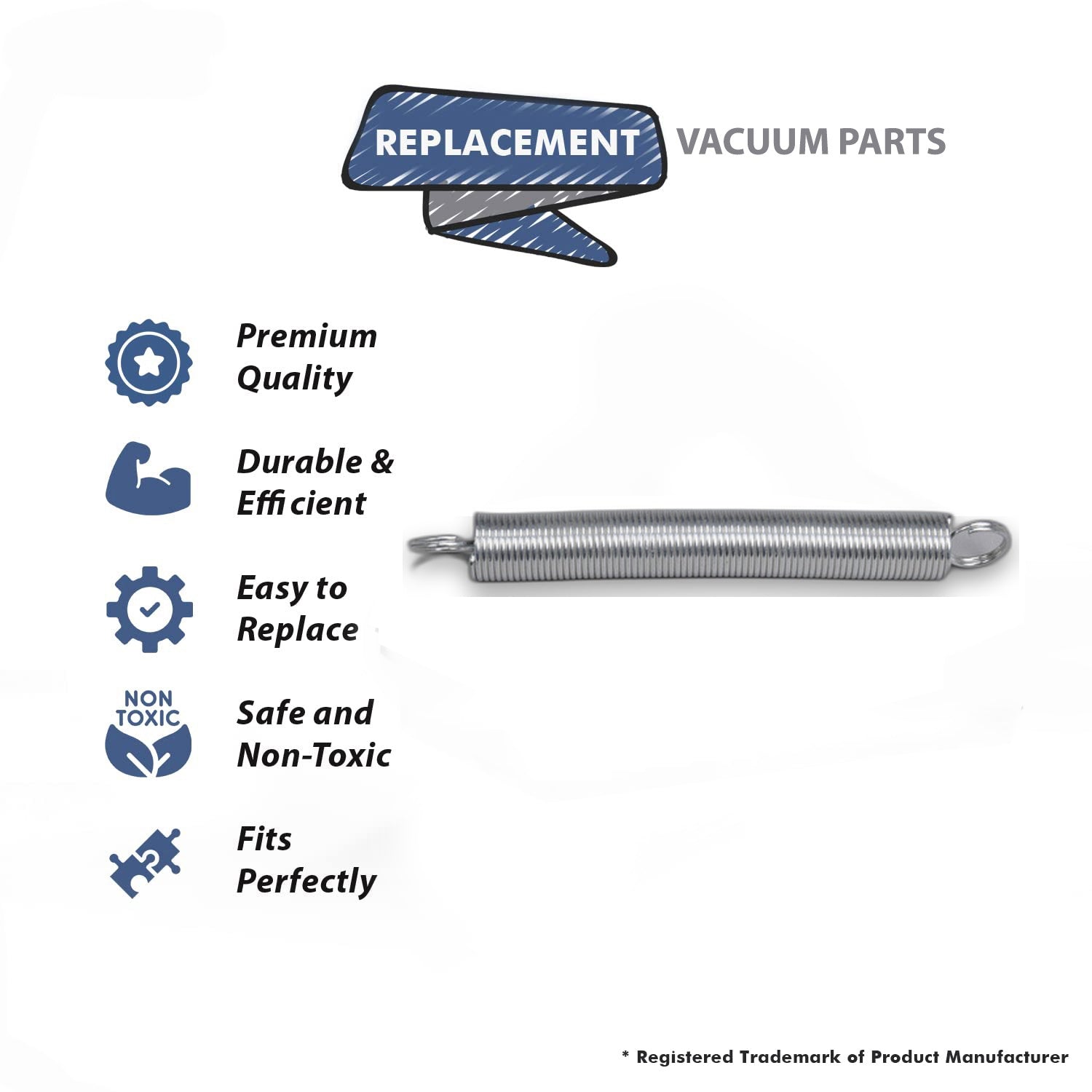 Topvacuumparts Replacement Part For Fit All Residential Vacuum Cleaner Cl Bag Slide/Clamp Spring # compare to part 32-2500-02