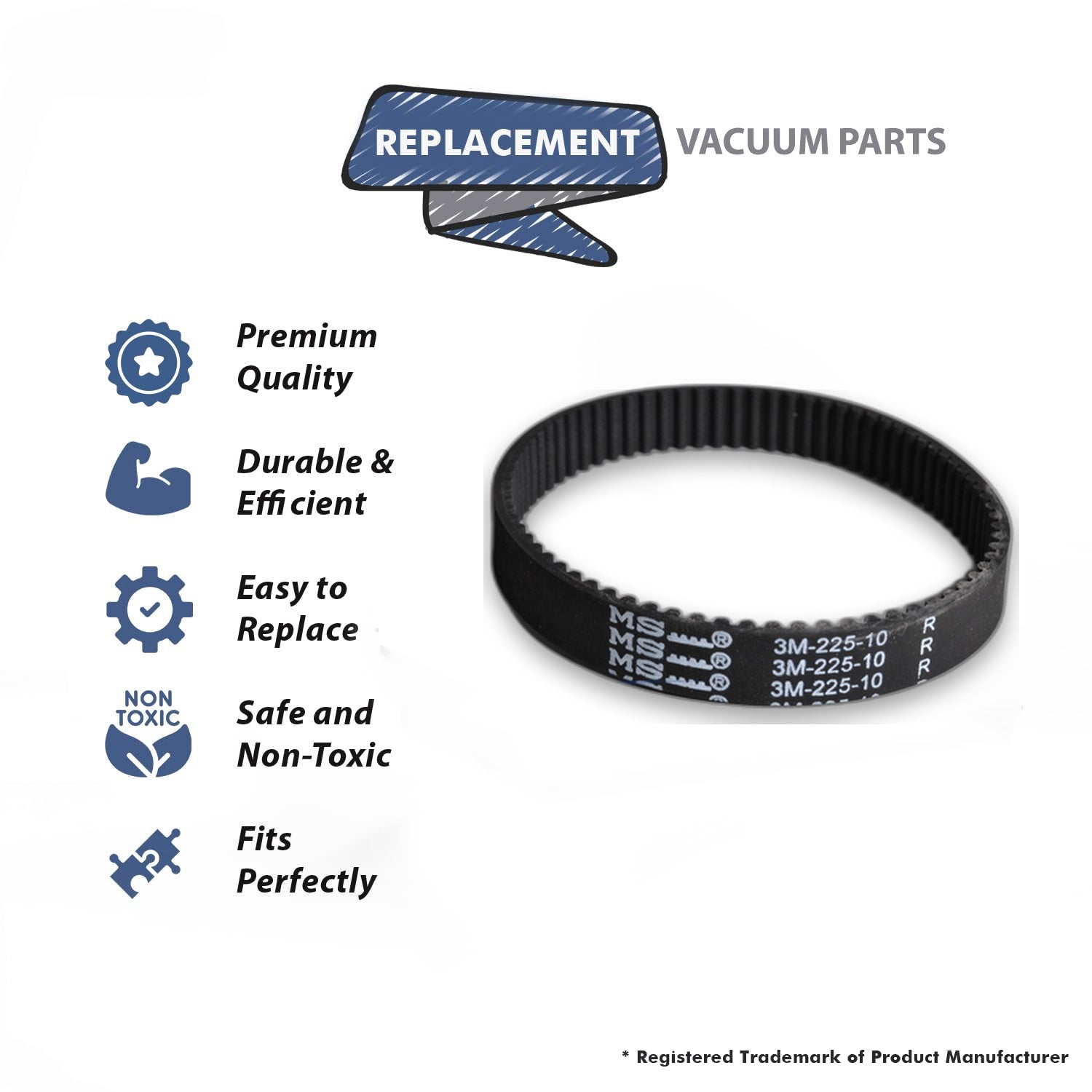 Topvacuumparts Replacement Titan Dust Care Power Nozzle Vacuum Cleaner Geared Belt // 32-3320-09