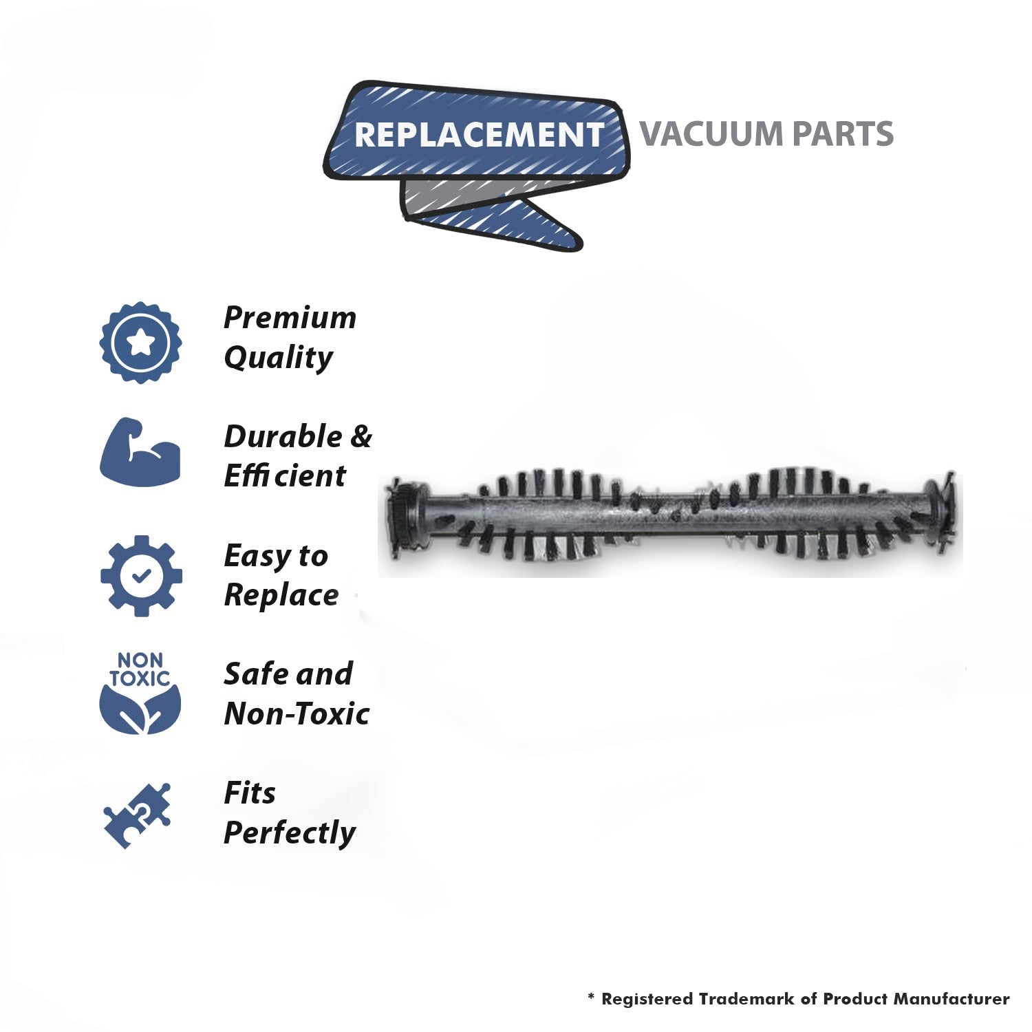 Topvacuumparts Wessel Werks Replacement Part EBK280 Vacuum Cleaner Power Nozzle Brush Roll # 12.9283.05