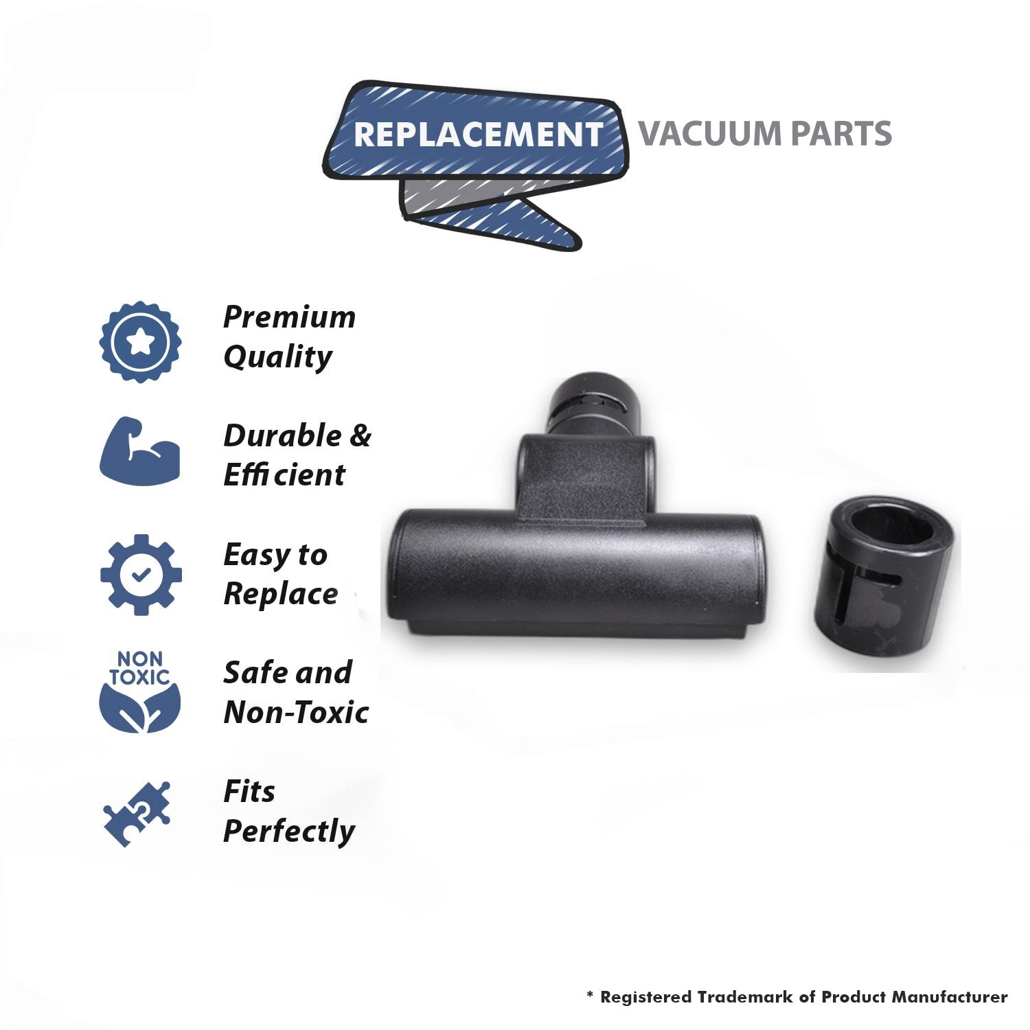 Topvacuumparts Replacement Part For Wissel Werks Hand Held Vacuum Cleaner 35mm Black Turbo Tool # compare to part 32-4826-06