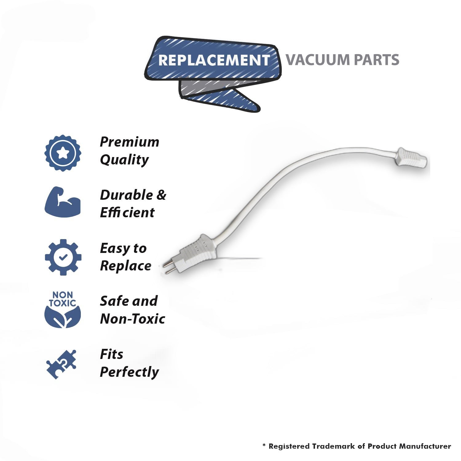Topvacuumparts Replacement Part For Fit All, Residential Vacuum Cleaner White 10