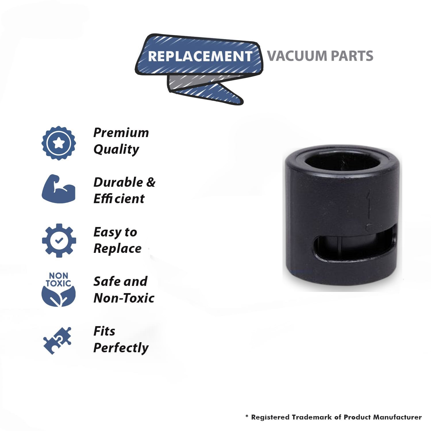 Topvacuumparts Replacement Part For Wessel Werk Vacuum Cleaner 35mm Turbo Tool Adapter Cap # compare to part 12.1077-03