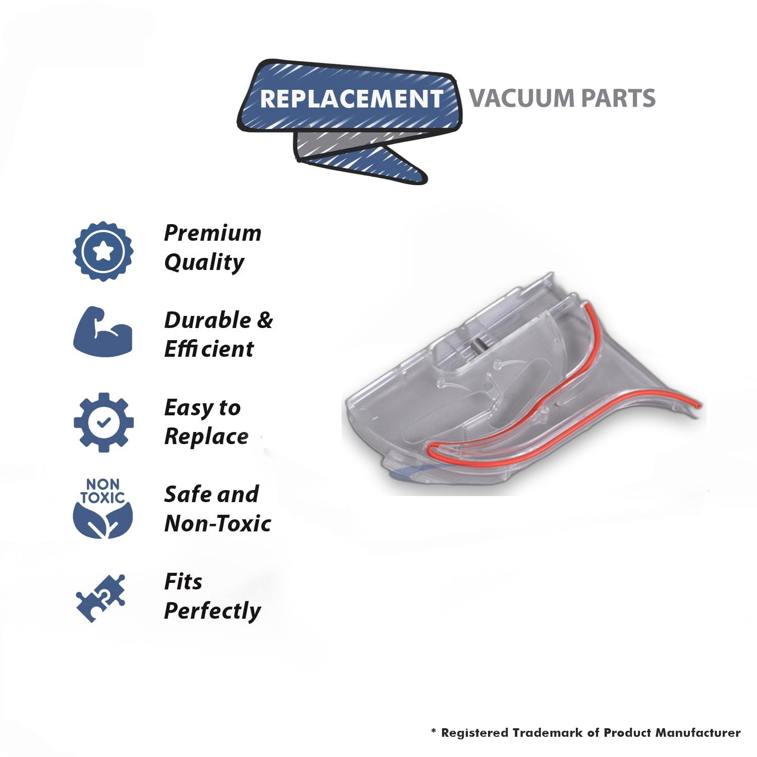 Topvacuumparts Replacement Part for Turbo Cat T210 Vacuum Cleaner Belt Cover # Compare to Part 7214-X