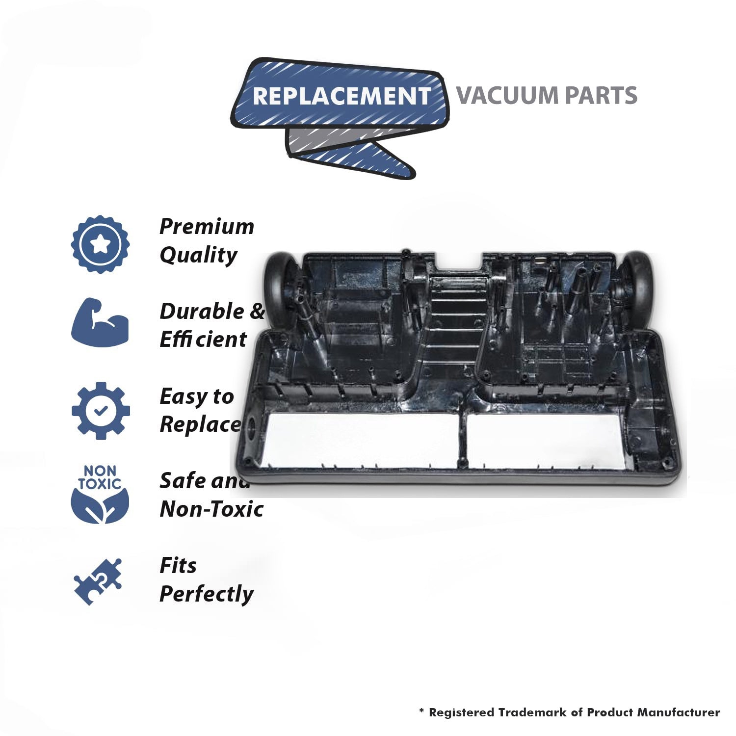 Topvacuumparts Replacement Part For Titan Dustcare Vacuum Cleaner Power Nozzle Lower Half Base # 32-7223-08