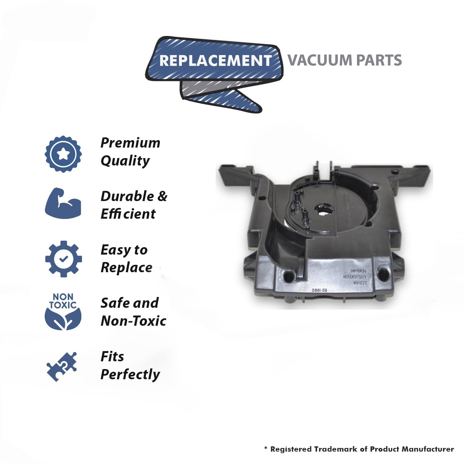Topvacuumparts Replacement Part For Turbo Cat 9874 Vacuum Cleaner Lower Housing # compare to part LOWERHOUSING