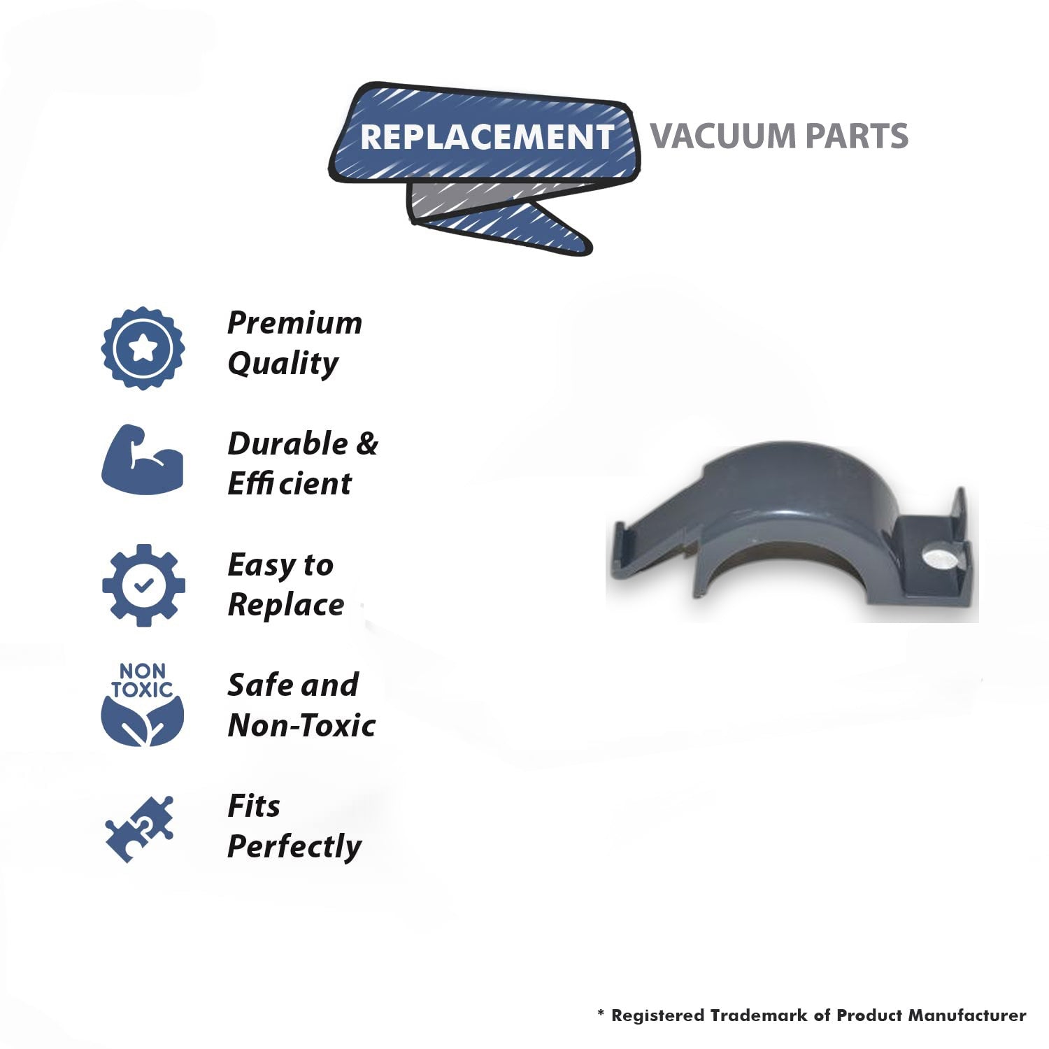 Topvacuumparts Replacement Part For Turbo Cat T-210 Upper Vacuum Cleaner Grey Belt Cover # compare to part 32-7831-08