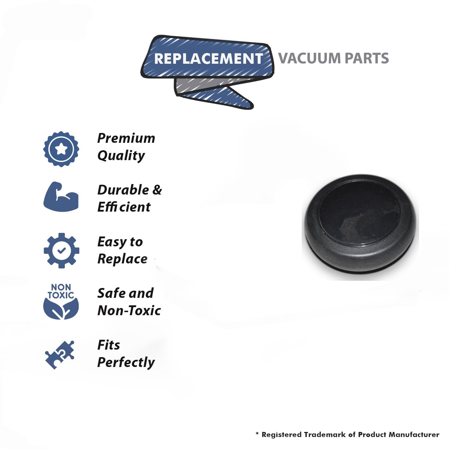 Topvacuumparts Replacement Part For Titan Vacuum Cleaner Power Nozzle Rear Wheel # 32-7926-08