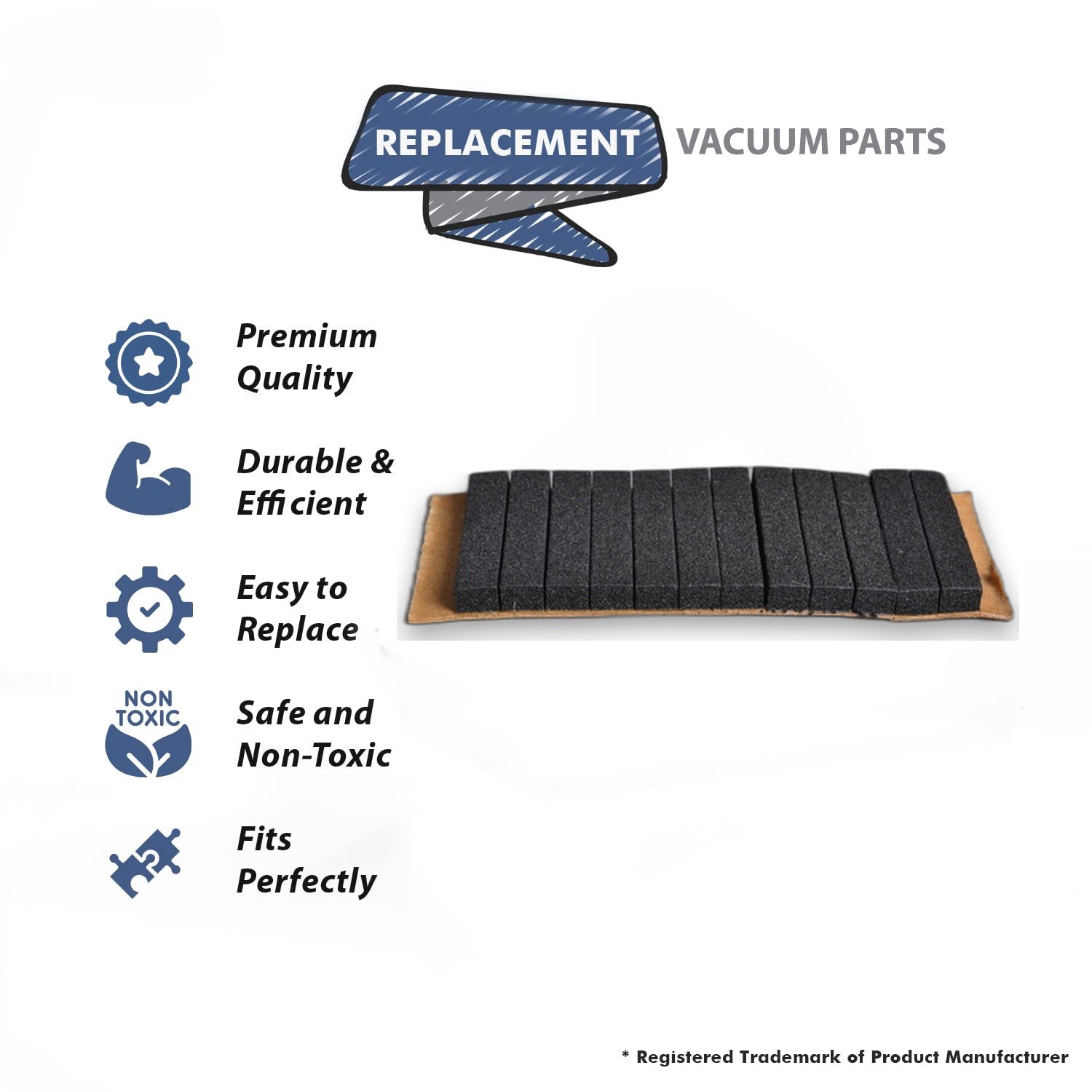 Topvacuumparts Replacement Part For Hoover 1030, C1065, C1067, C1069 Vacuum Cleaner Support Pad # compare to part 34111001