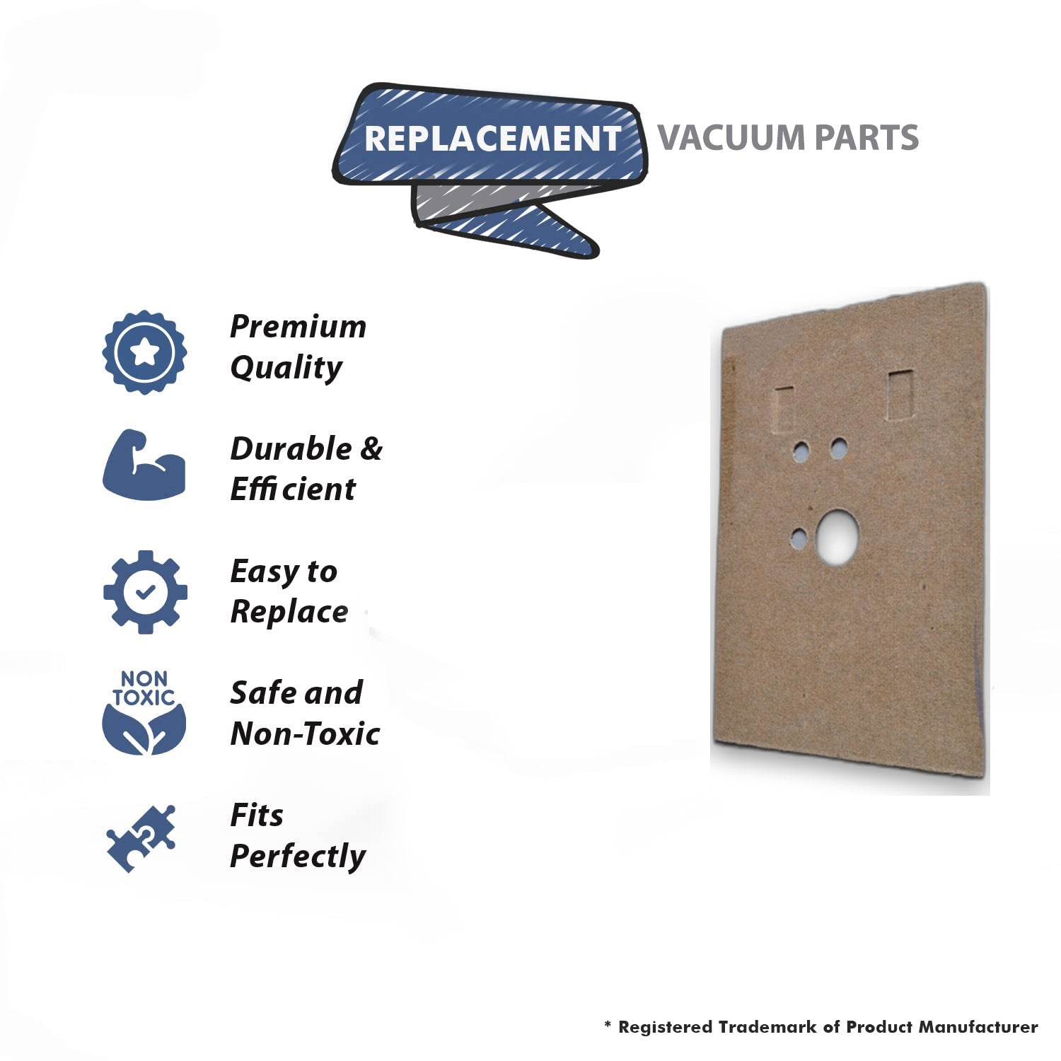 Topvacuumparts Replacement Part For Hoover 3101 Concept Cardboard Vacuum Cleaner Insulator # compare to part 34165004