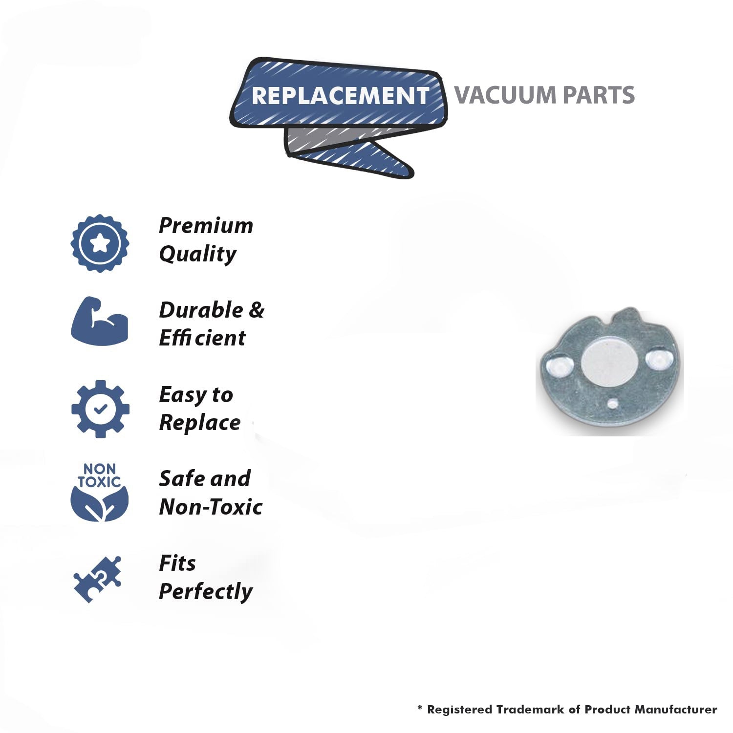 Topvacuumparts Replacement Part For Hoover Vacuum Cleaner Metal Detent Plate # compare to part 34373002