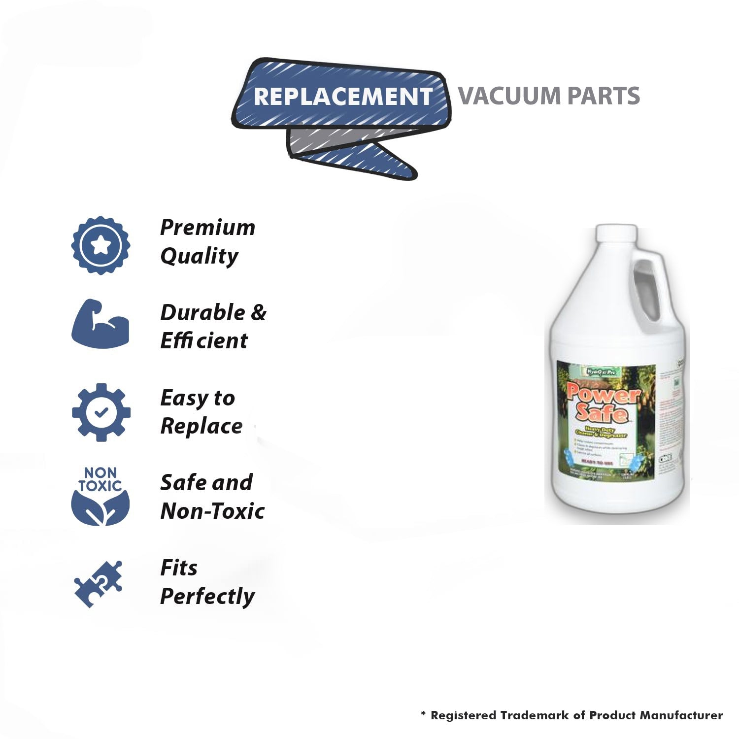 Topvacuumparts Replacement Part For Core Power Safe Vacuum Cleaner 128oz Cleaner and Degreaser # compare to part HPPS-128