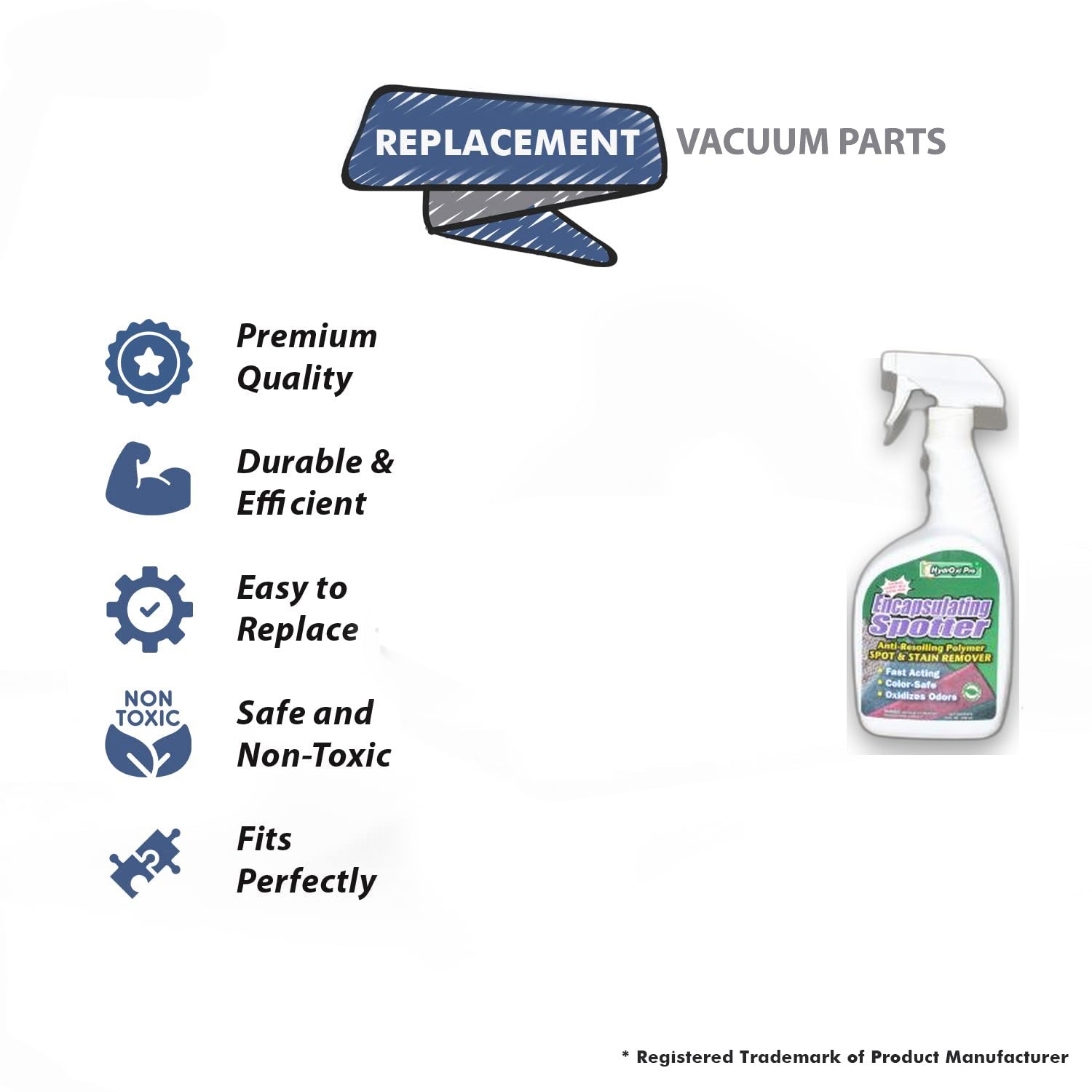 Topvacuumparts Replacement Part For Core Encapsulating Spotter Spot & Stainremover 32OZ # compare to part HPCS-32