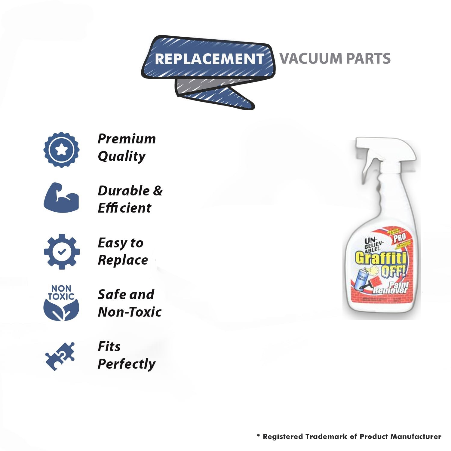 Topvacuumparts Replacement for Paint and Graffiti Remover 32 oz Powerful No Drip Gel Markers and Gum # Ccompare to parts UGO-32