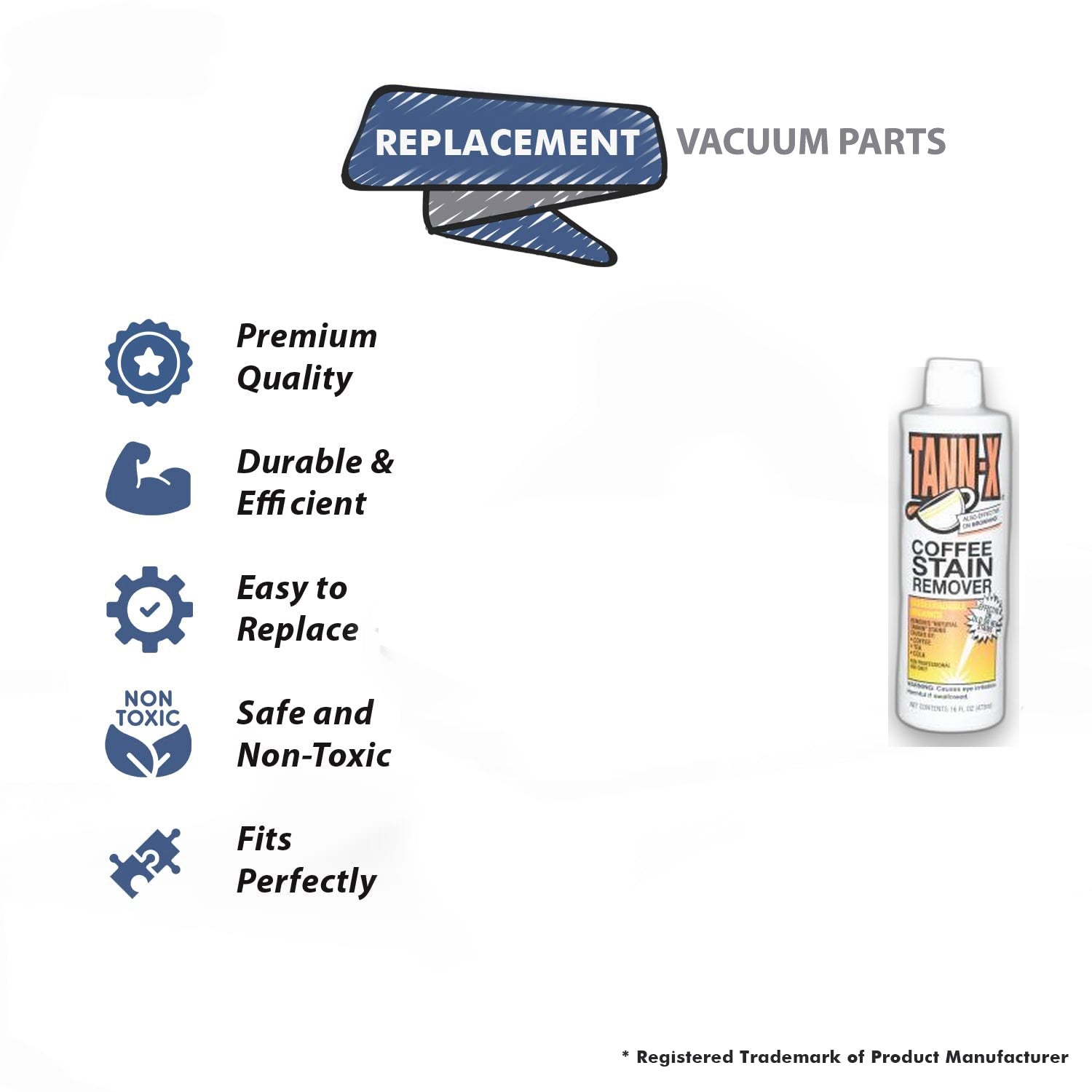 Topvacuumparts Replacement Part For Core 16oz Vacuum Cleaner Coffee Stain Remover