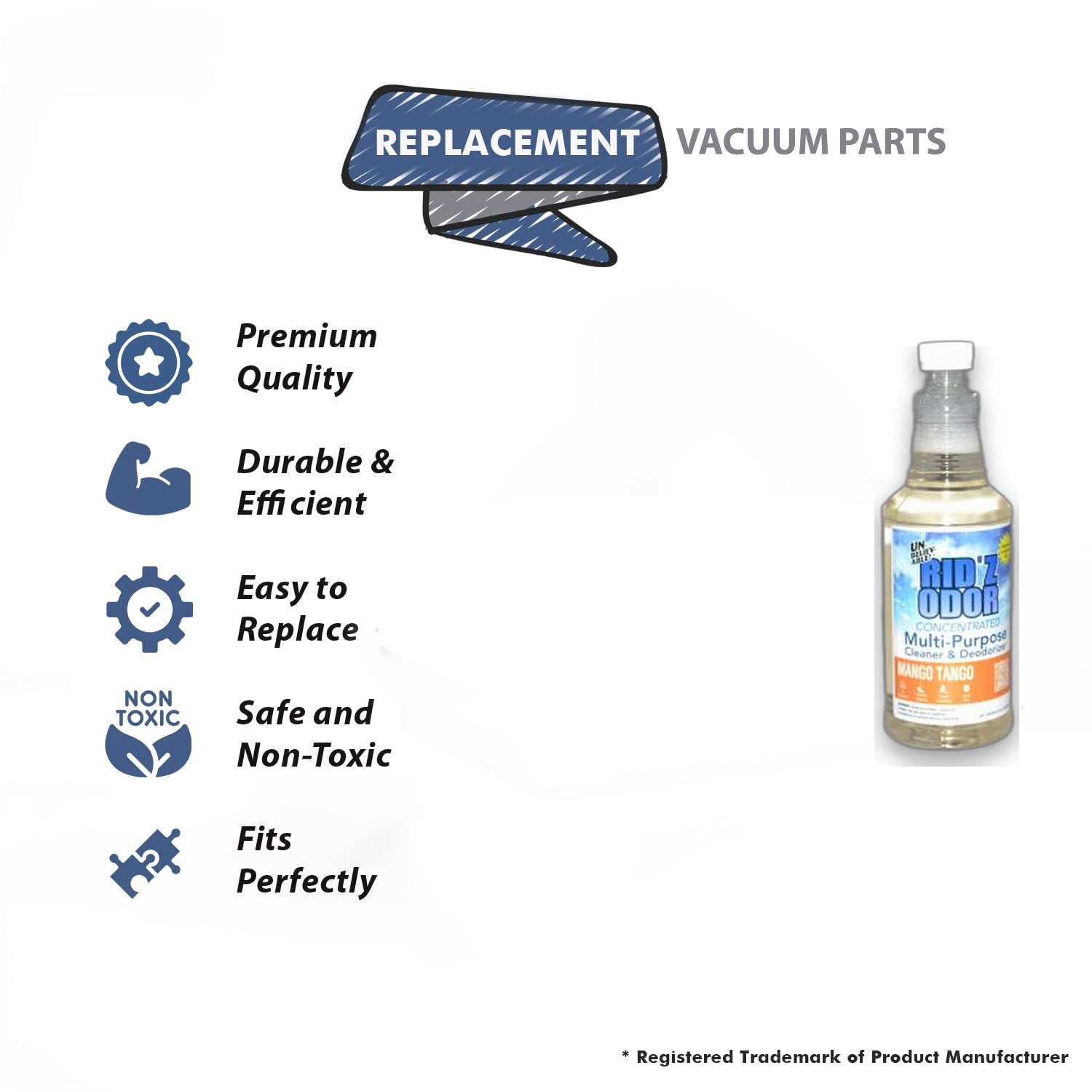 Topvacuumparts Replacement Part For Core Mango Tango Vacuum Cleaner 32oz Rid'z Ordor Concentrate # compare to part UKO-512