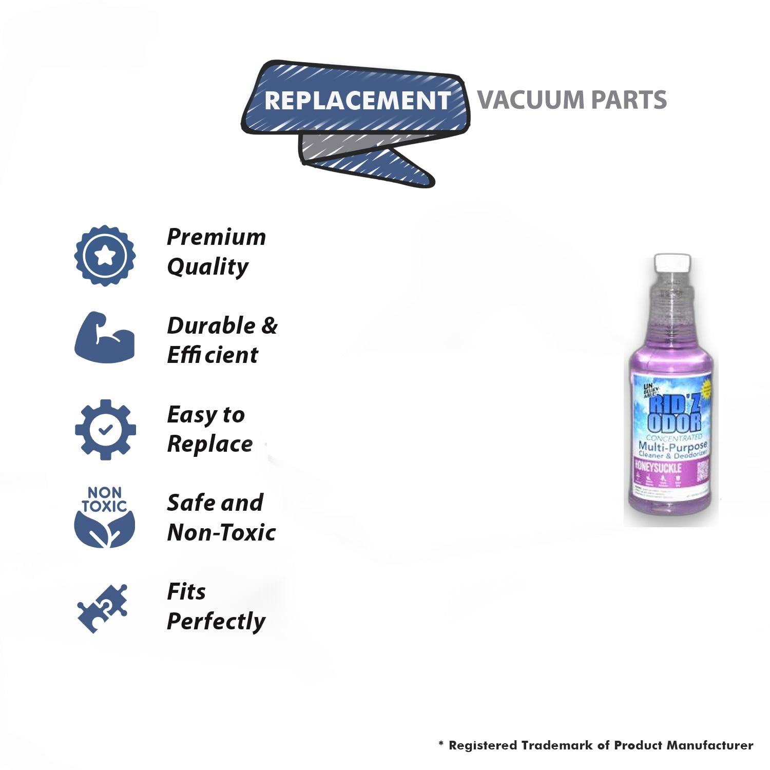 Topvacuumparts Replacement Part For Core Honeysuckle Vacuum Cleaner 32oz Rid'z Ordor Concentrate # compare to part UKO-513