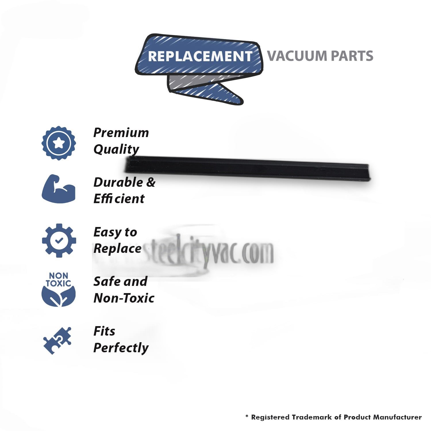 Topvacuumparts Replacement Part For Eureka e VGI Vacuum Cleaner Brushroll Long Beater Bar Support # compare to part 53074-1