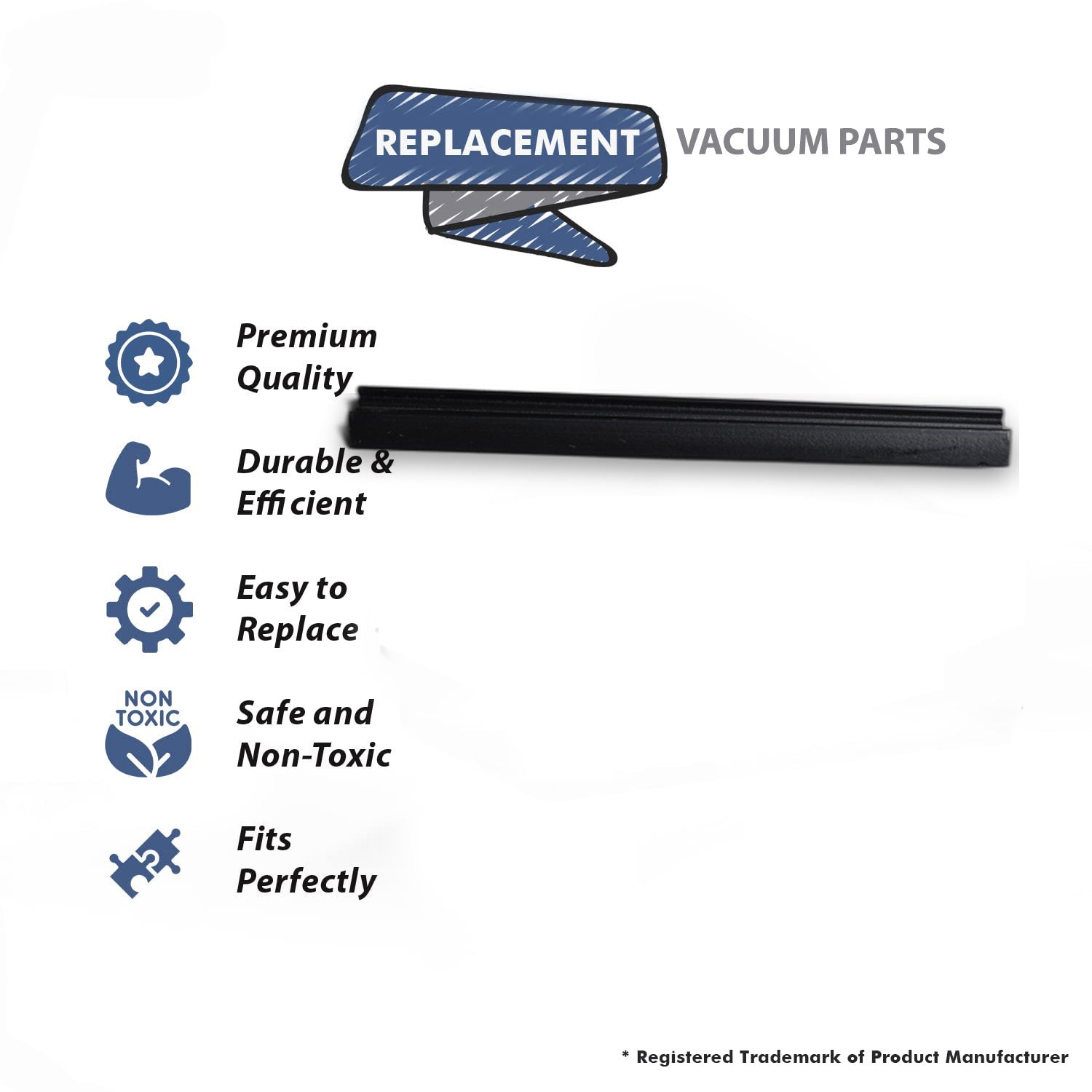 Topvacuumparts Replacement Part For Eureka e VGI Vacuum Cleaner Brushroll 12 Inch Short Beater Bar Support # compare to part 35895-2