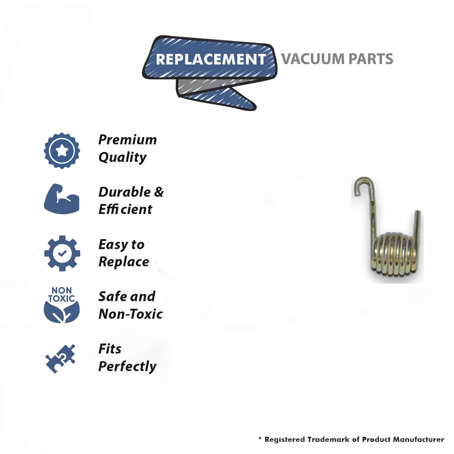 Topvacuumparts Replacement Part For Eureka Vacuum Cleaner Handle Balancing Spring # compare to part 36649