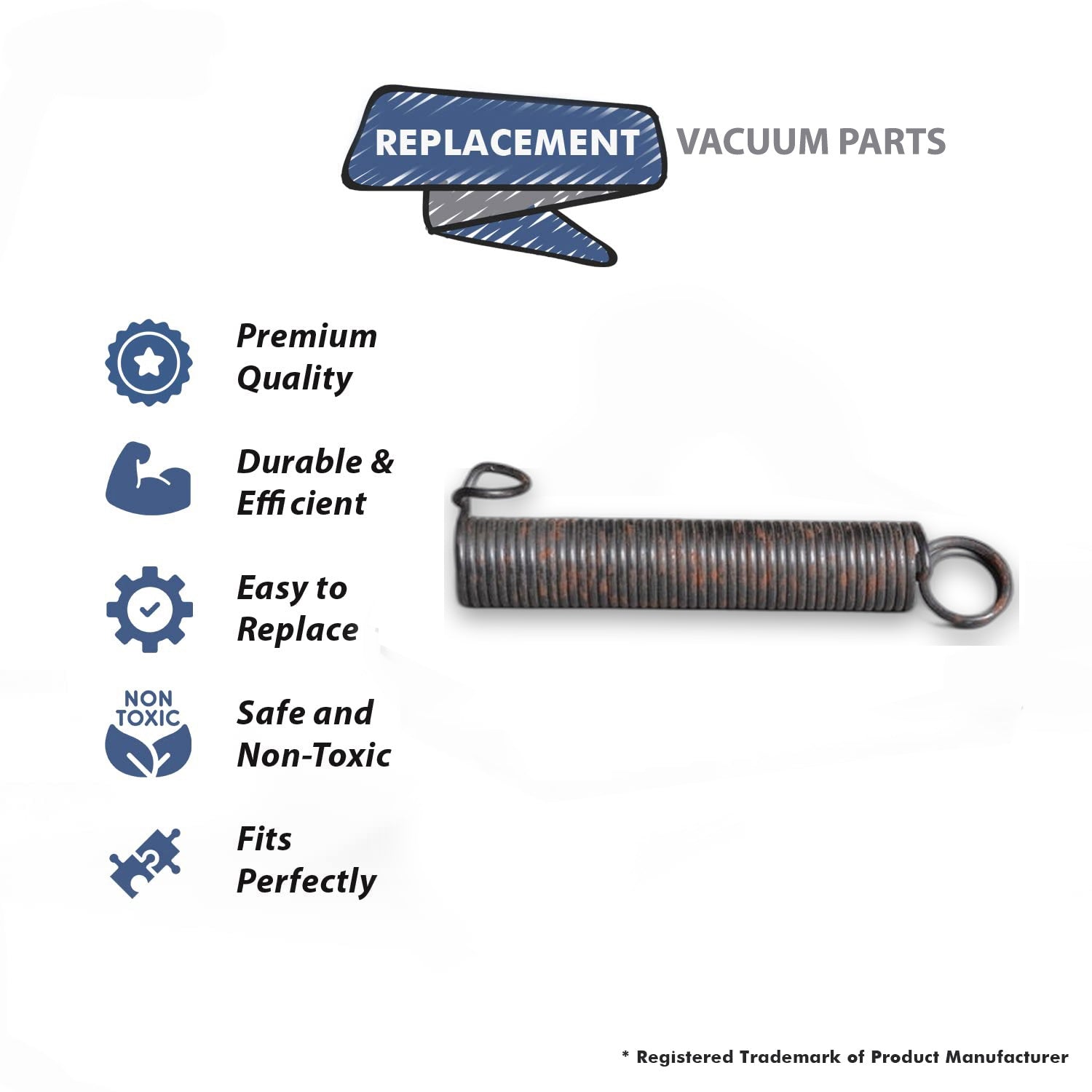 Topvacuumparts Replacement Part For Eureka Vacuum Cleaner Ultra Bag Strap Spring Works with Ultra 7000 Series # compare to part 53086