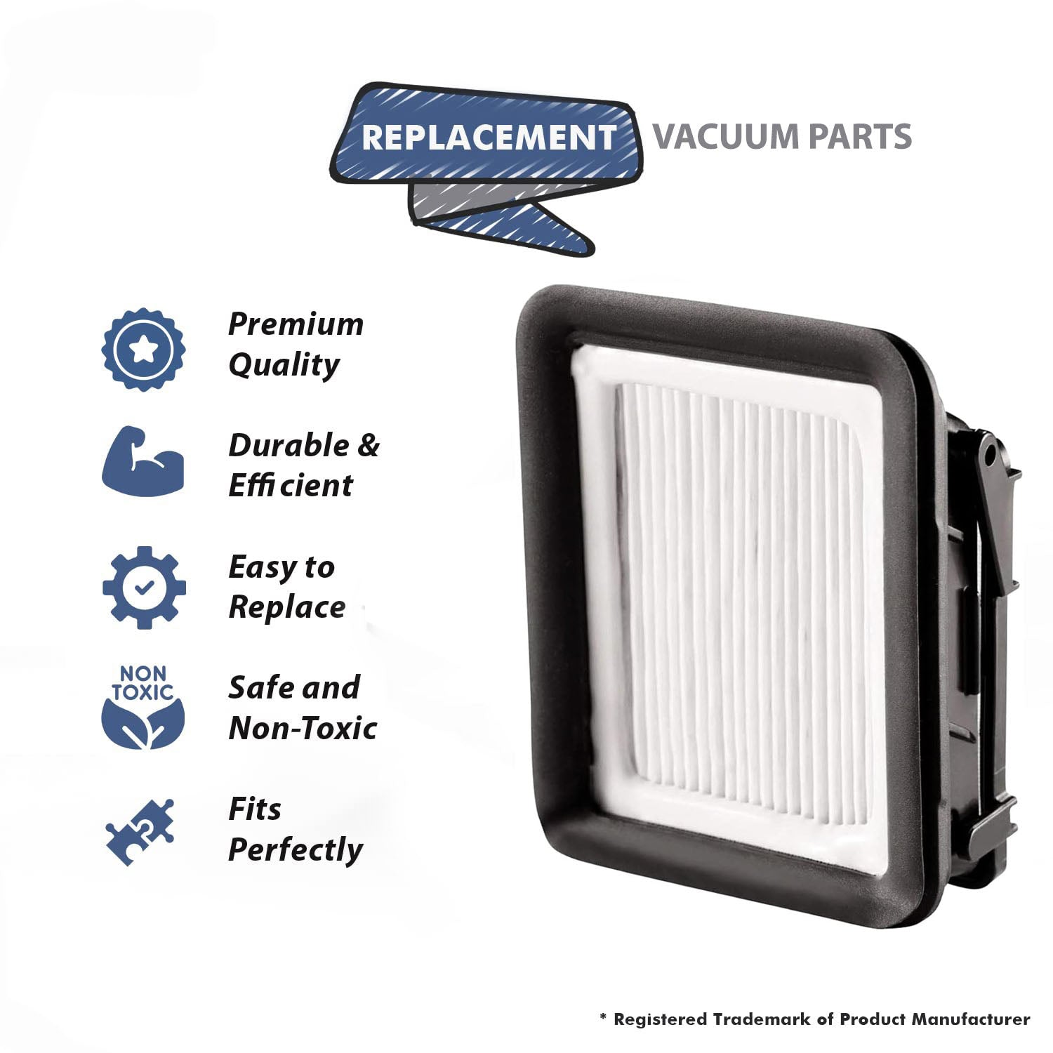 Topvacuumparts Replacement For Bissell CrossWave Replacement Vacuum Filter, New Part, 1866, 1608684