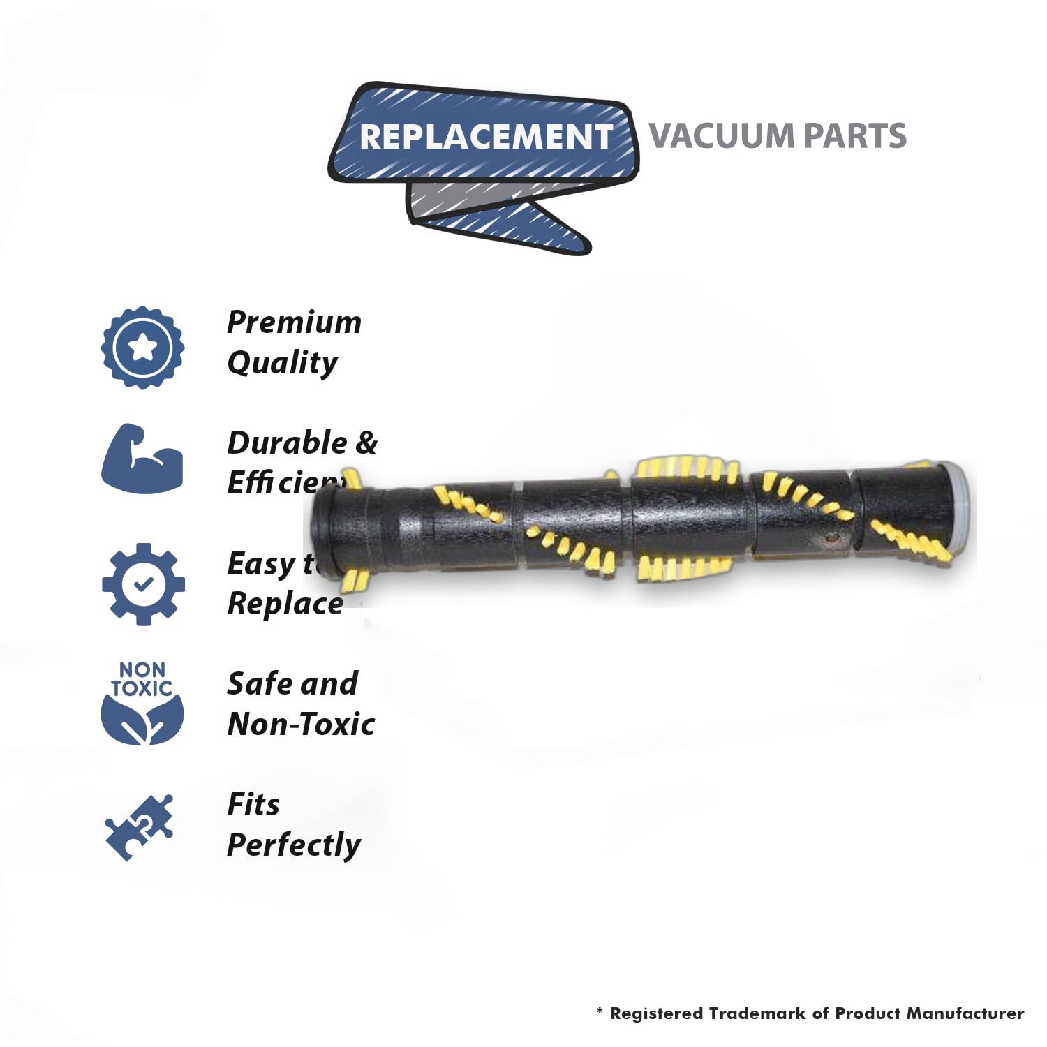 Topvacuumparts Replacement Part For Hoover Brushroll, U5144# compare to part H501, 303996001, 48414110, 48414057, 48414110, 48414131, 48414062