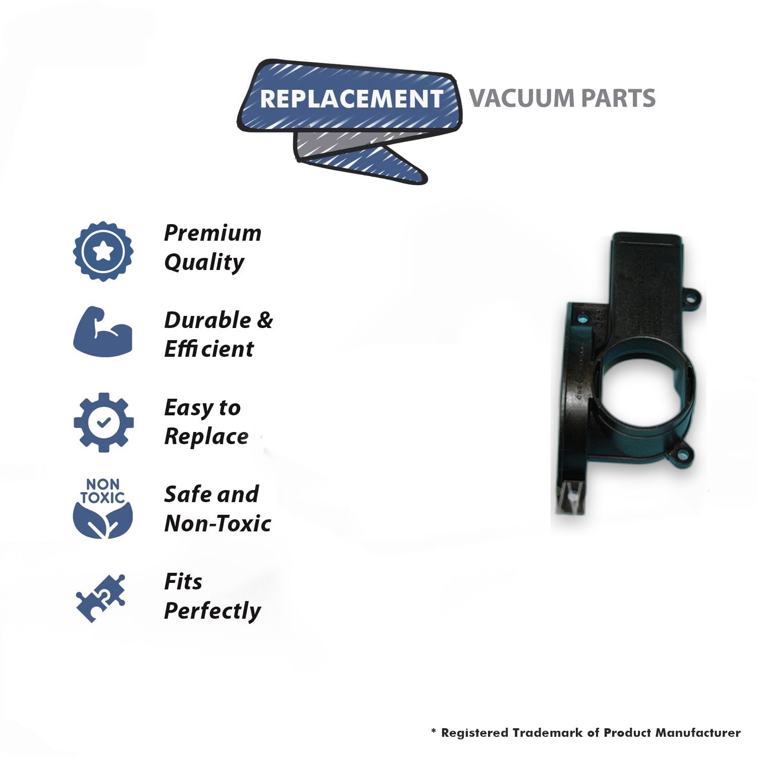 Topvacuumparts Replacement Part For Hoover U5270 Breatheasy Upright Vacuum Cleaner Duct Cover # compare to part 38656033