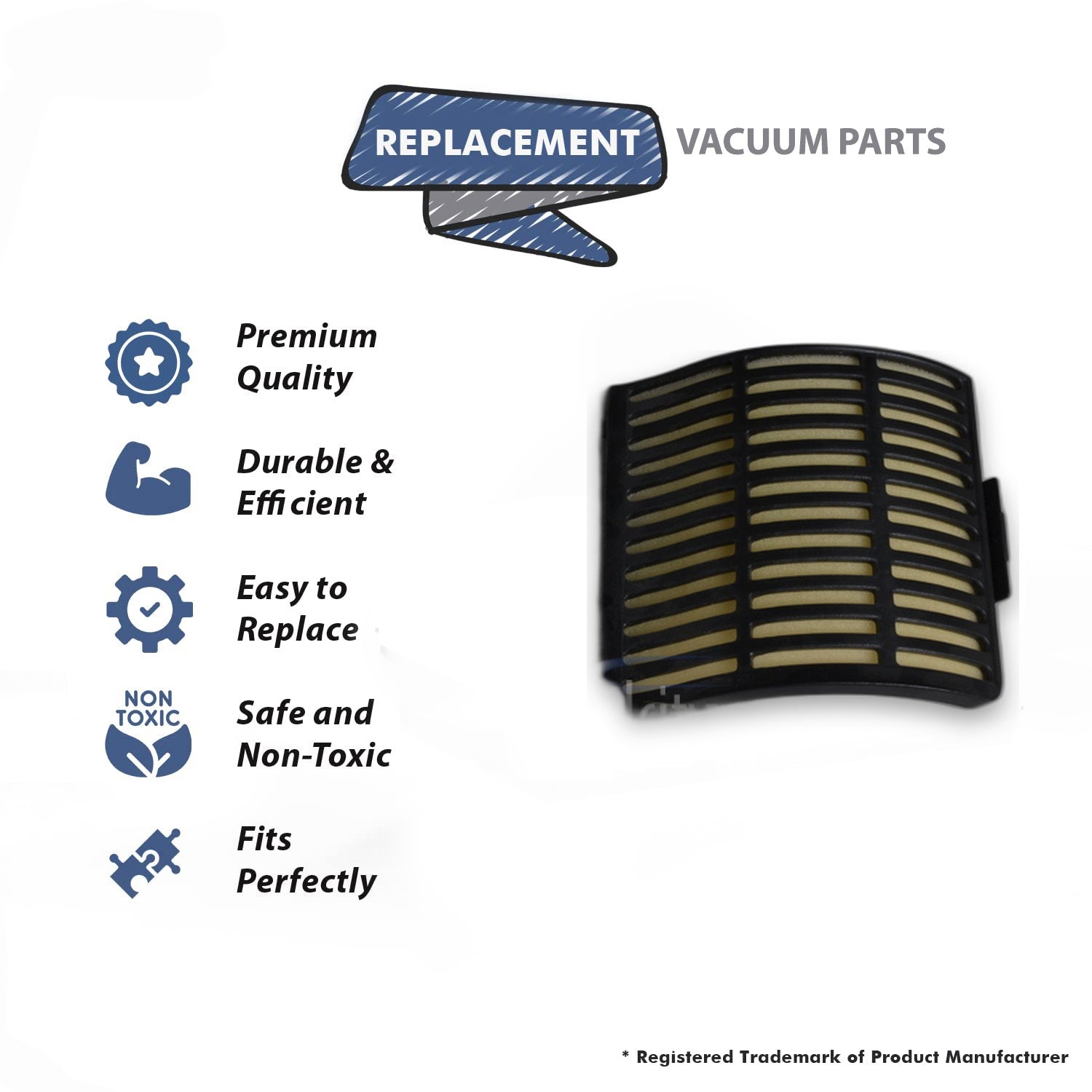 Topvacuumparts Replacement Part For Hoover CH50100 Insight, Commercial Vacuum Cleaner Exhaust Filter # 440001914