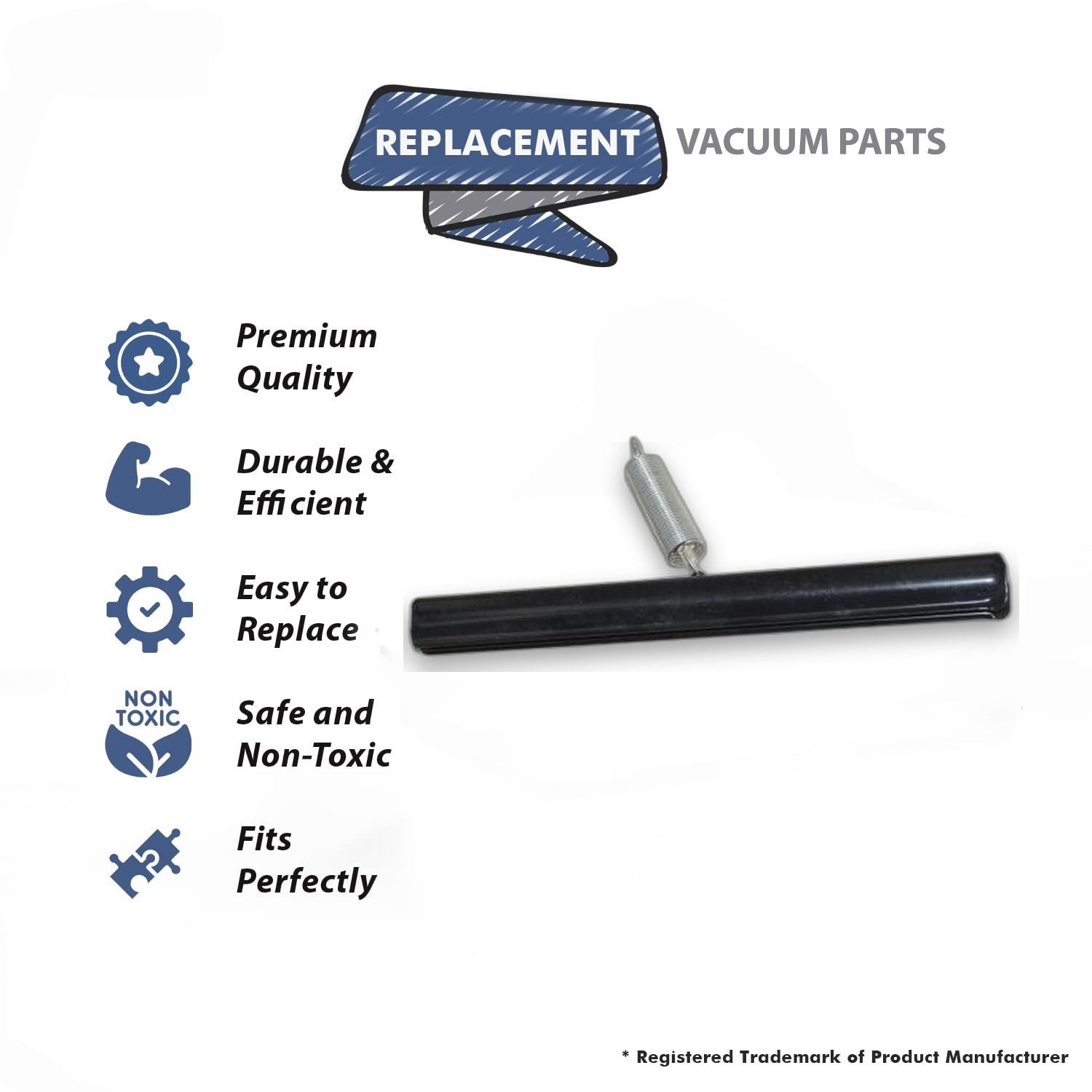 Topvacuumparts Cloth Bag Slide with Spring Replacement Part For Hoover C1627 Vacuum Cleaner # compare to part 41128007