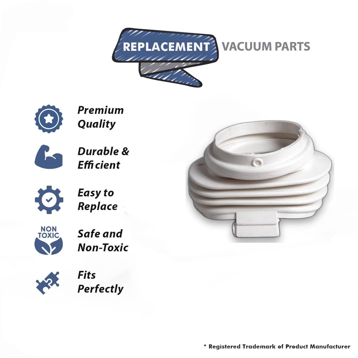 Topvacuumparts Replacement Part For Hoover 1030/U4387 Upright Vacuum Cleaner Botttom Fill Convertible Bellows # compare to part 011064JM