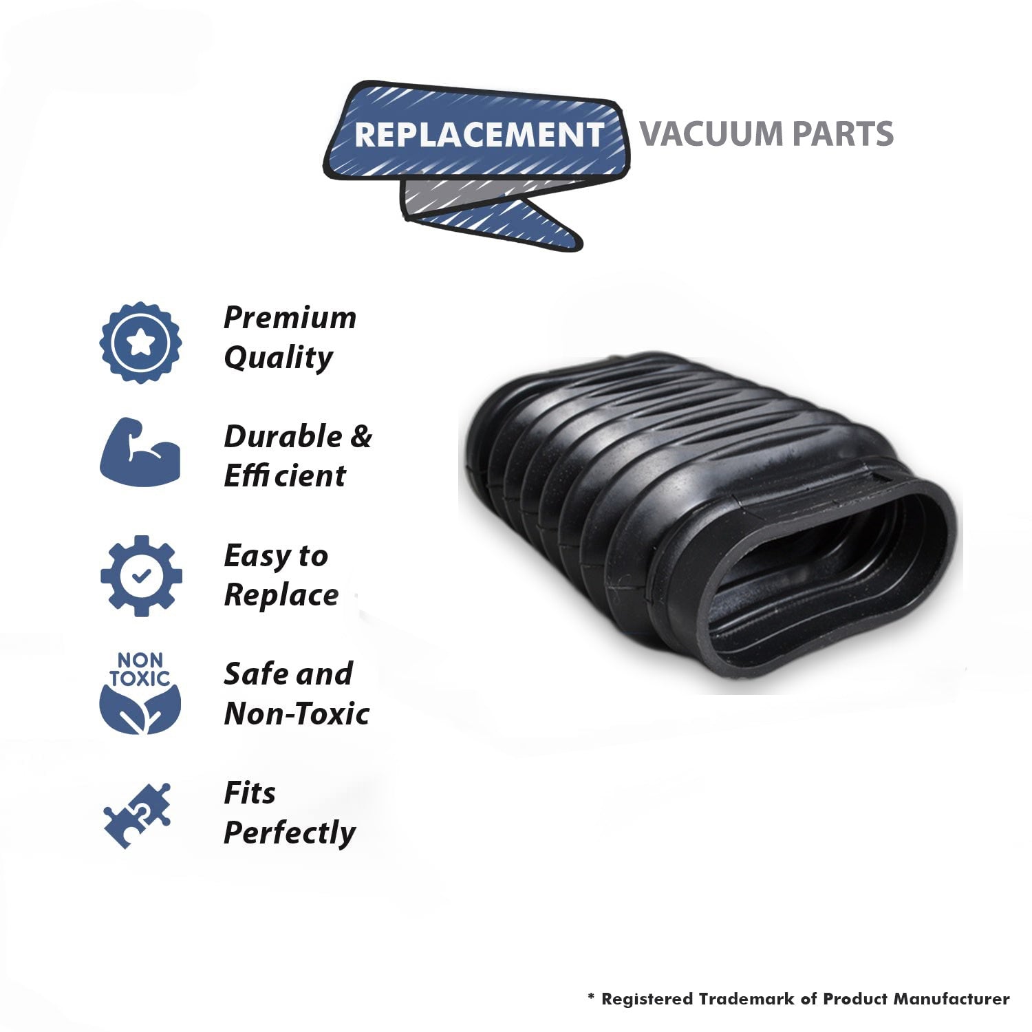 Topvacuumparts Replacement Part For Hoover Upright 7063 Dirt Cup Vacuum Cleaner Bellows # compare to part 38673001