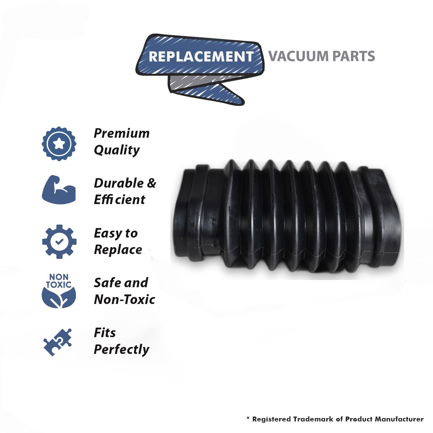 Topvacuumparts Replacement Part For Hoover Conquest U4347/7069/7071 Vacuum Cleaner Bag Bellows # compare to part 38673010