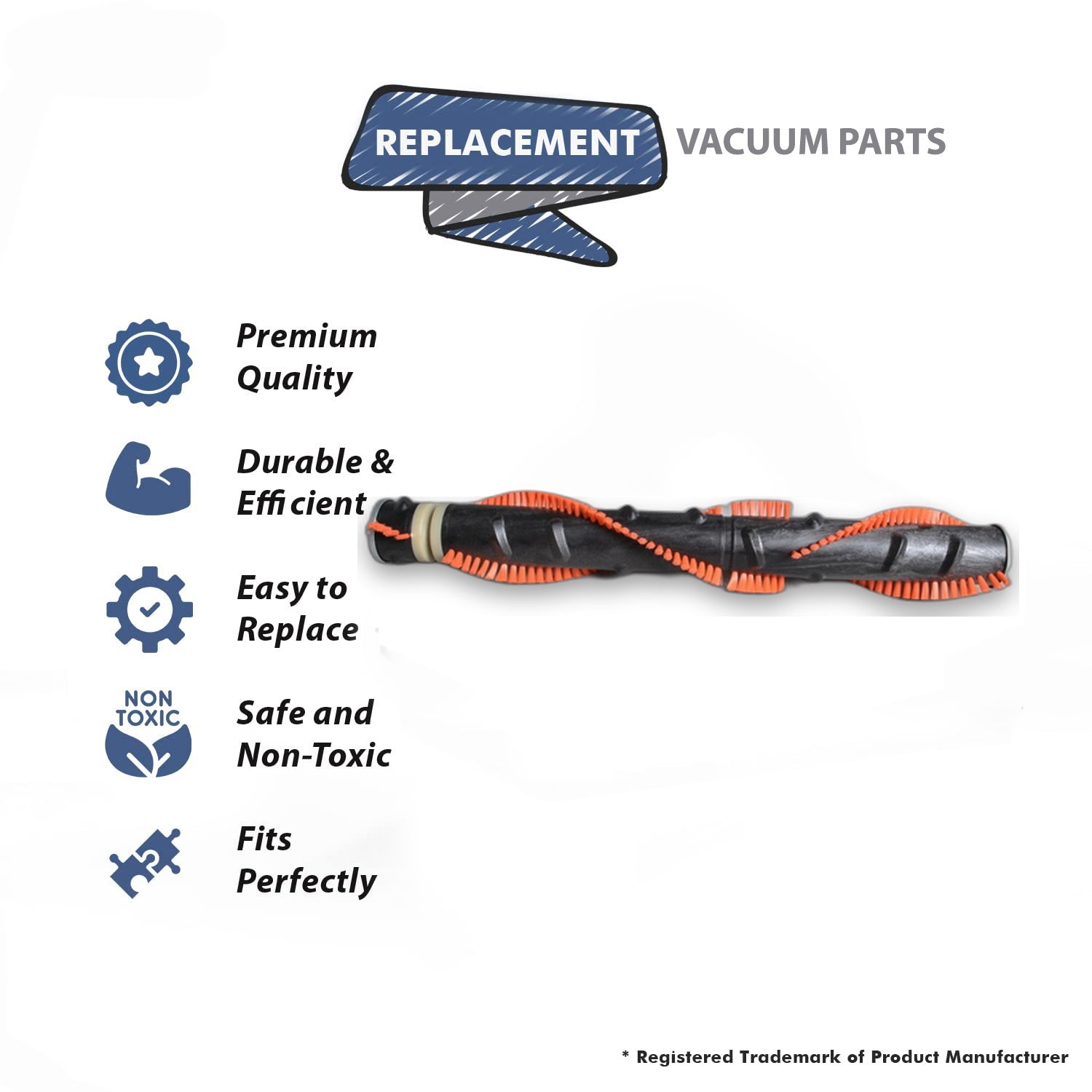 Topvacuumparts Replacement Part For Hoover Conquest U7071, C1810 Vacuum Cleaner Brushroll Assembly # compare to part 48416036