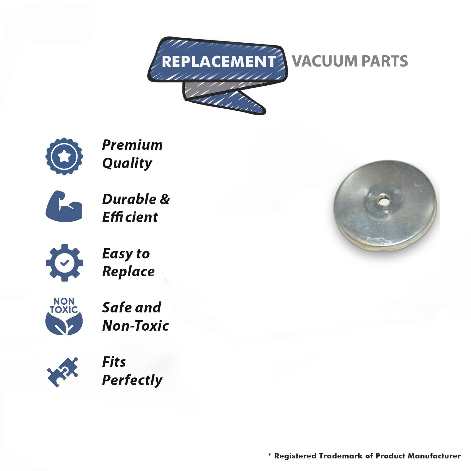 Topvacuumparts Replacement Part For Hoover 913, 918 Vacuum Cleaner Brushroll Agitator End Cap # compare to part 040850AY