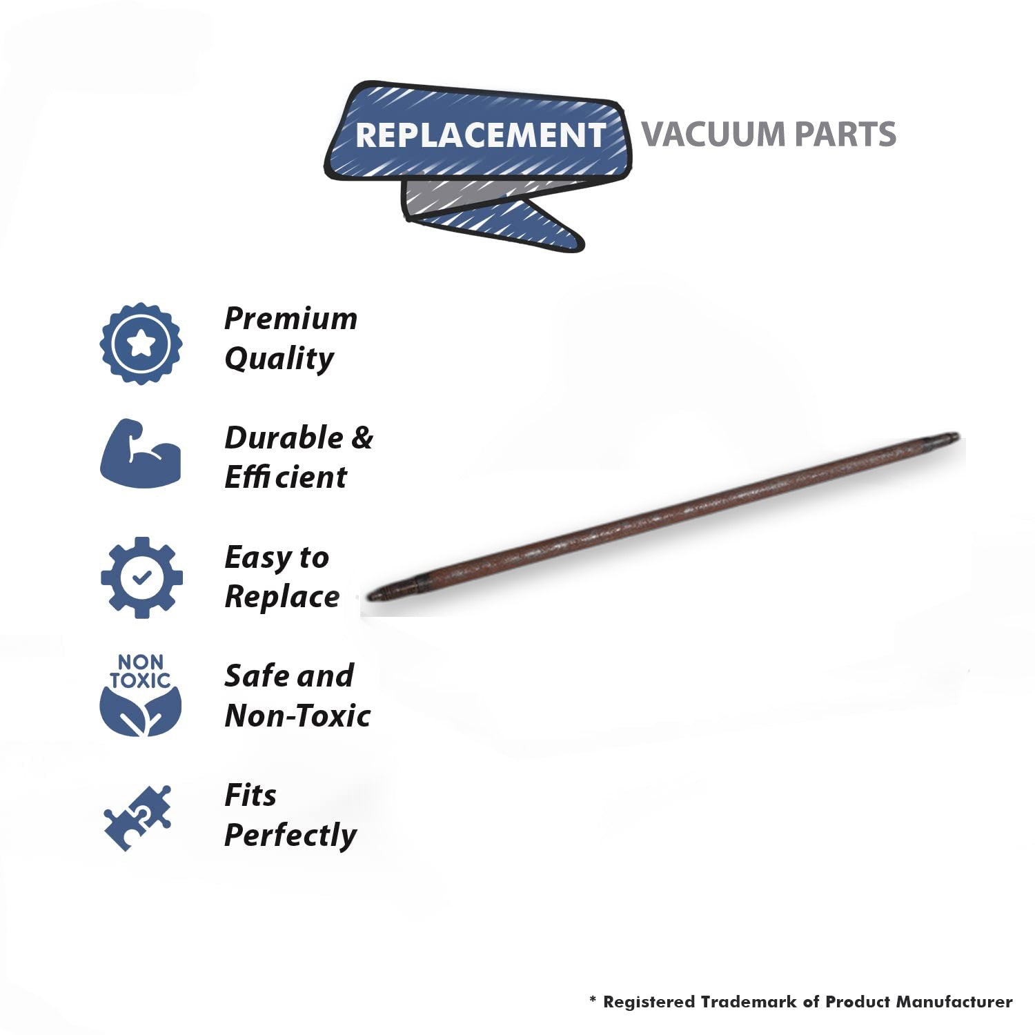 Topvacuumparts Replacement Part For Hoover 91, 913 Vacuum Cleaner Brushroll Shaft # compare to part 40865